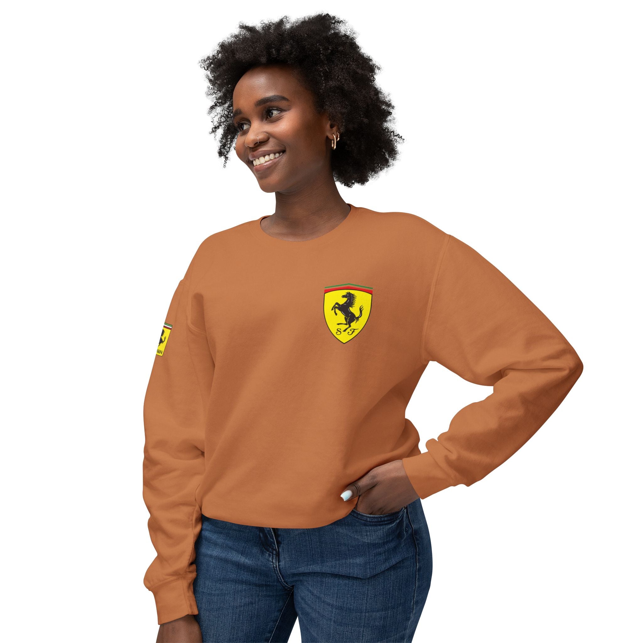 Ferrari Logo Crewneck Sweatshirt