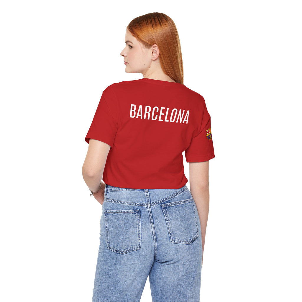 Barcelona Crest T‑Shirt  Minimal Football Fan Tee