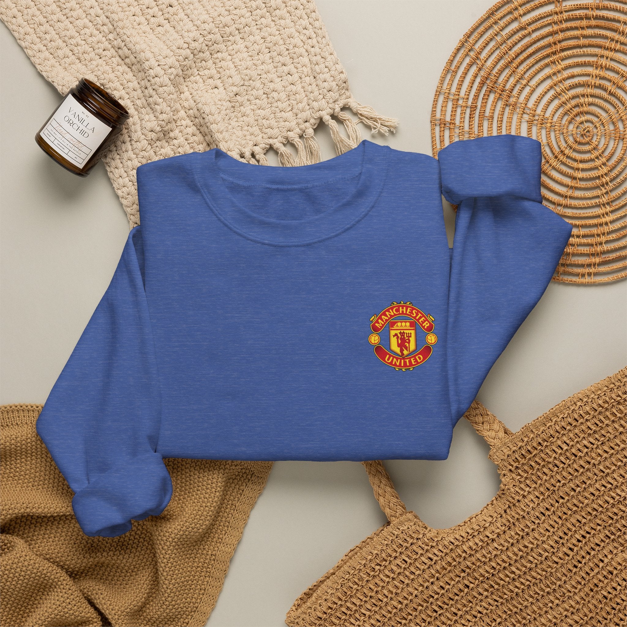 Crewneck Sweatshirt — Manchester United FC Logo Pullover