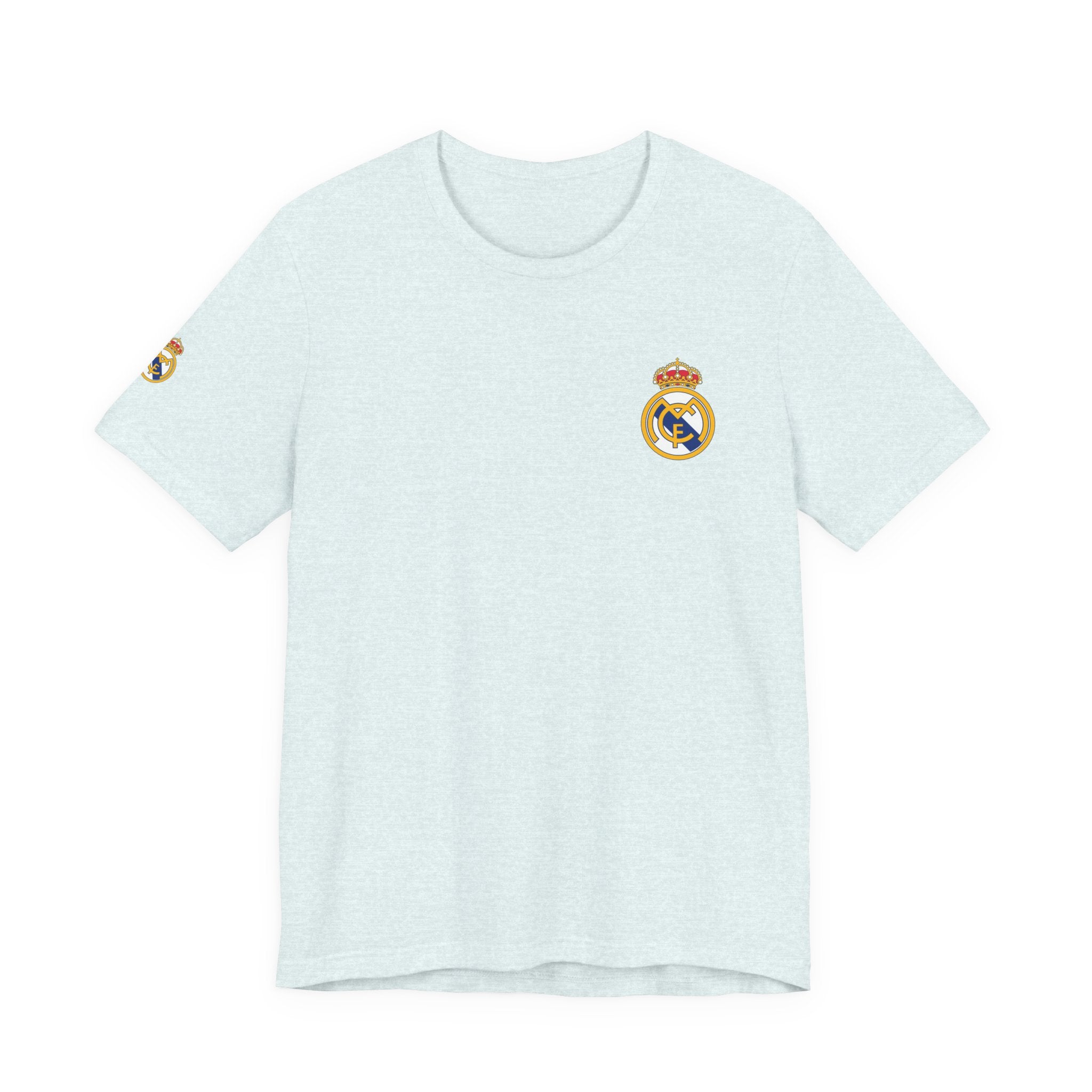 Real Madrid Crest Tee  White Short Sleeve Soccer Shirt