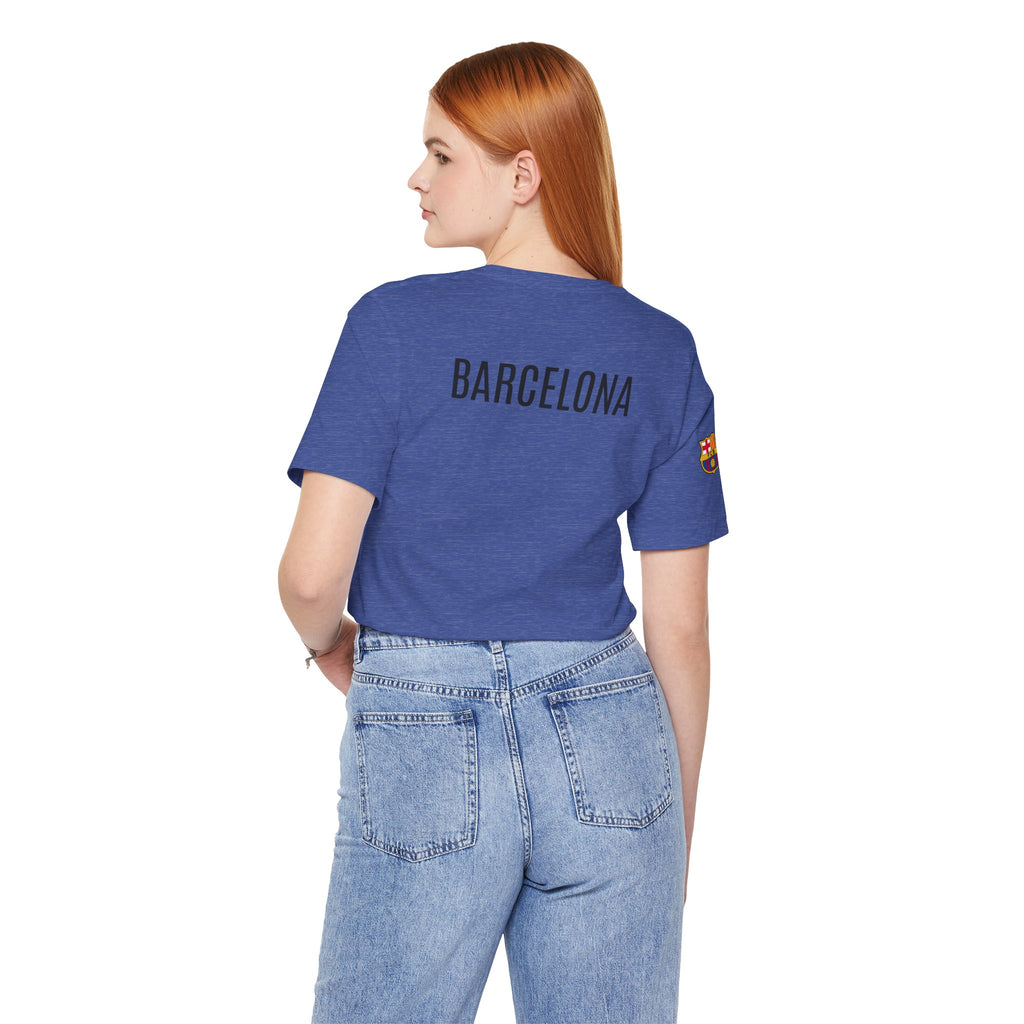 Barcelona Crest T‑Shirt  Minimal Football Fan Tee