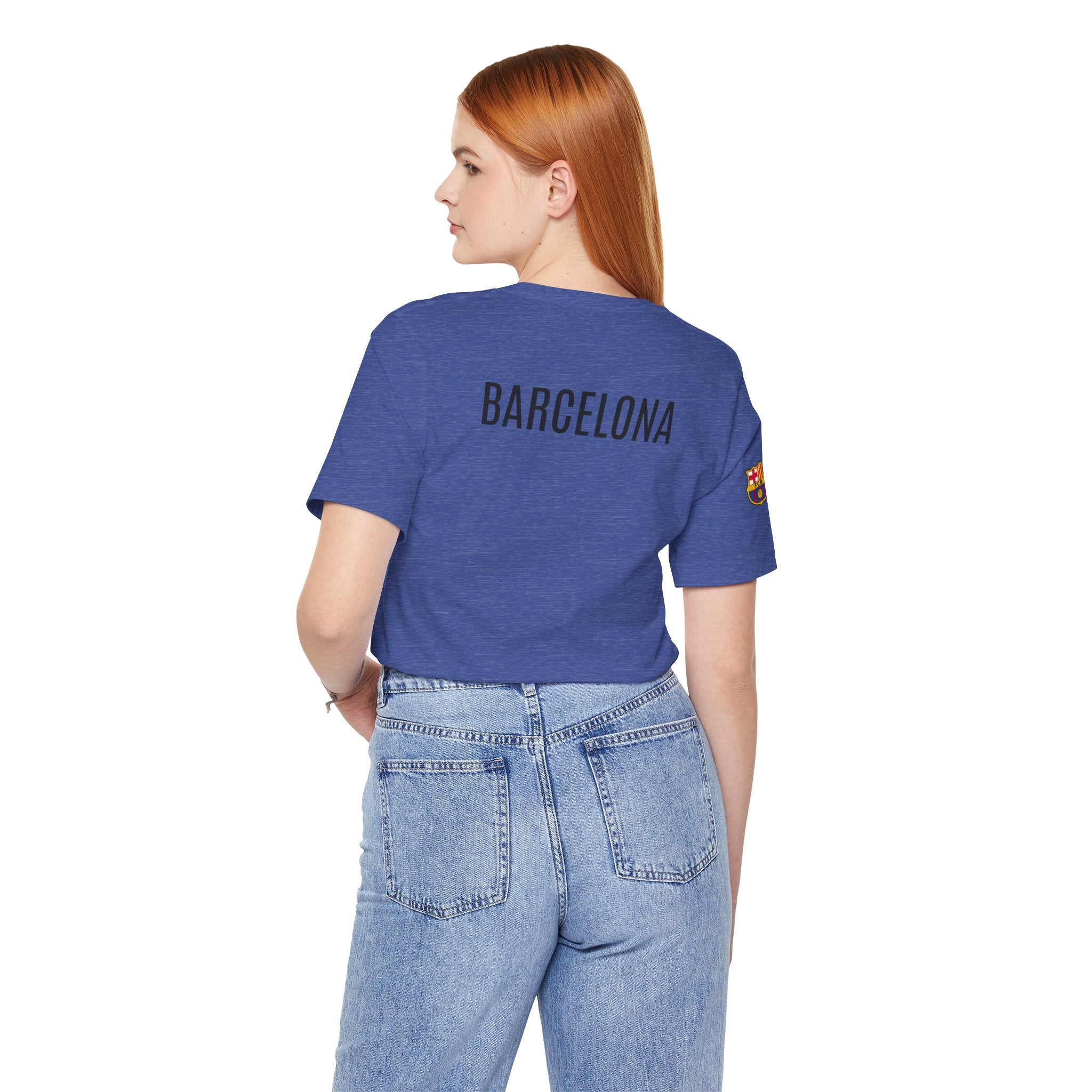 Barcelona Crest T‑Shirt  Minimal Football Fan Tee