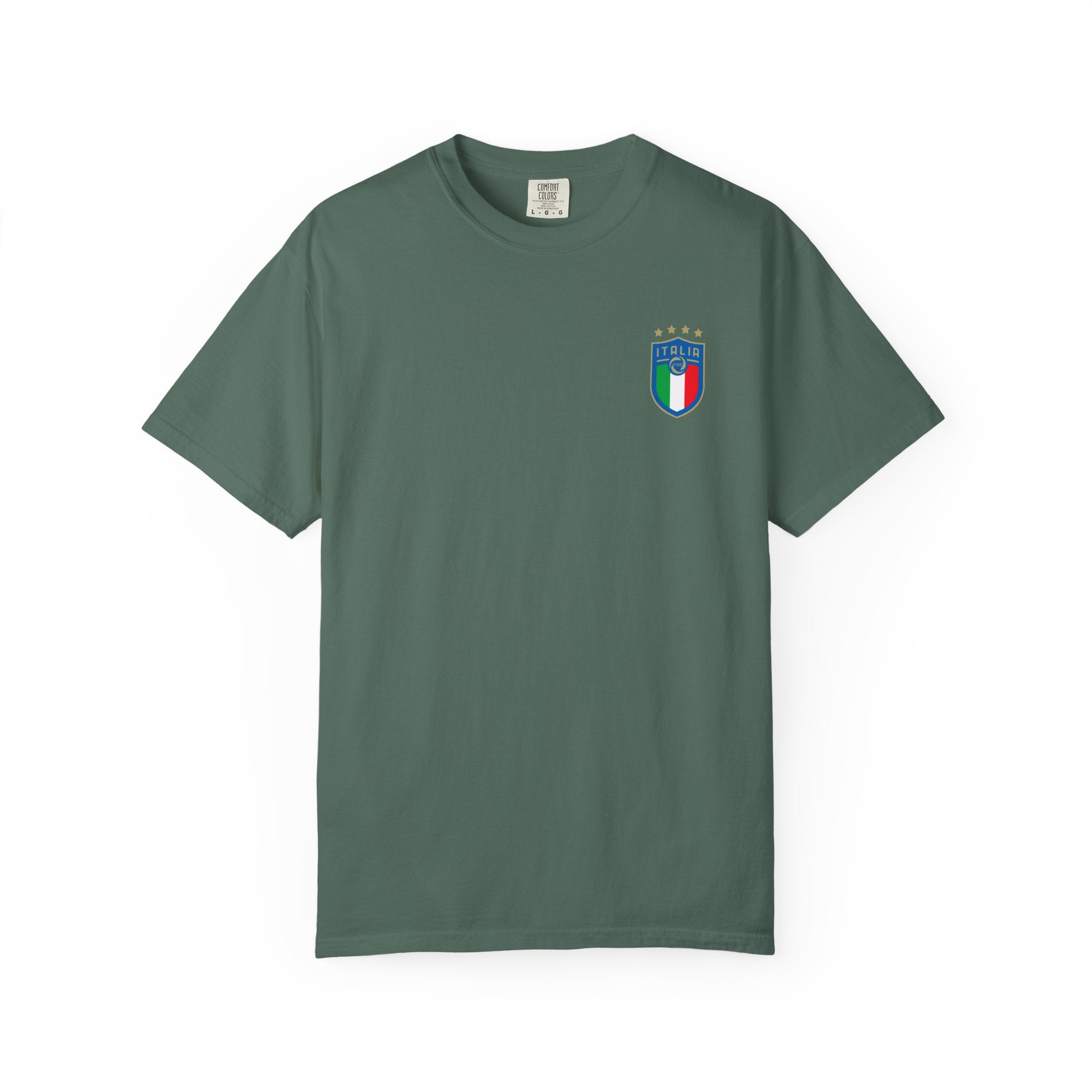 Italia Crest T-Shirt  Italian Flag Logo Tee