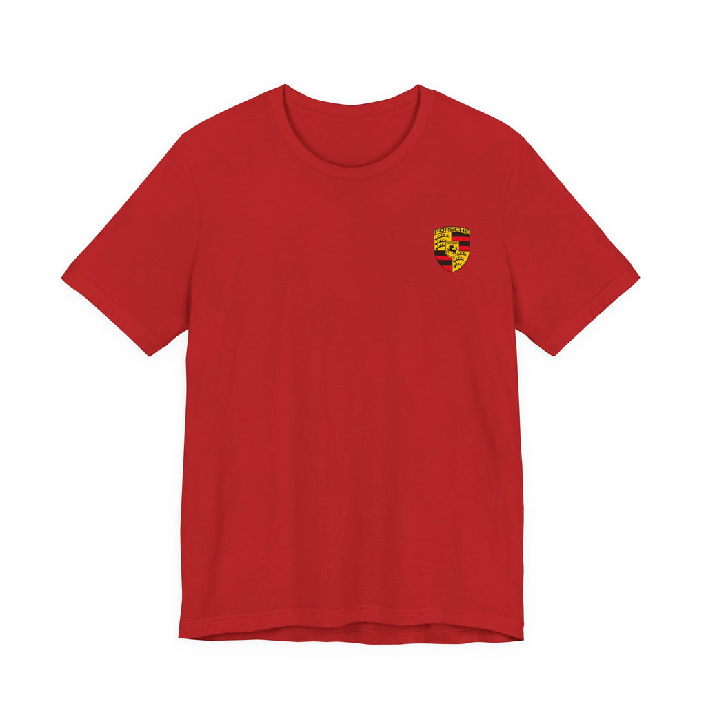 Porsche Crest Tee — Classic Logo Short Sleeve Shirt