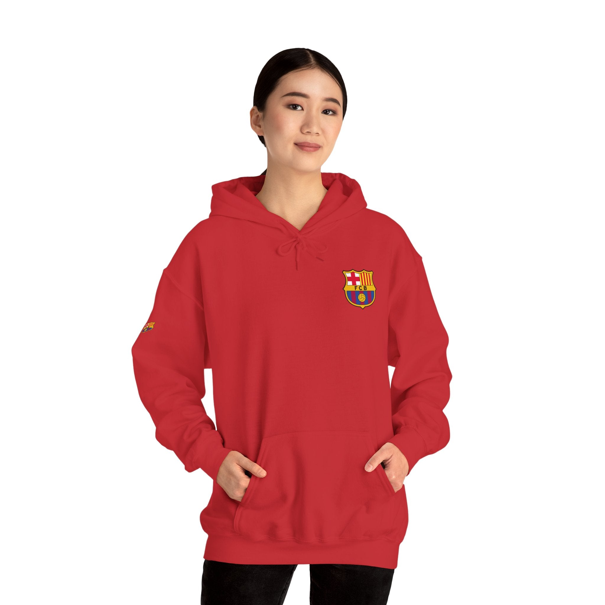 Hoodie  Barcelona Crest Hoodie with Small Badge