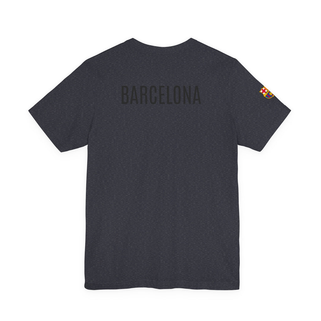 Barcelona Crest T‑Shirt  Minimal Football Fan Tee