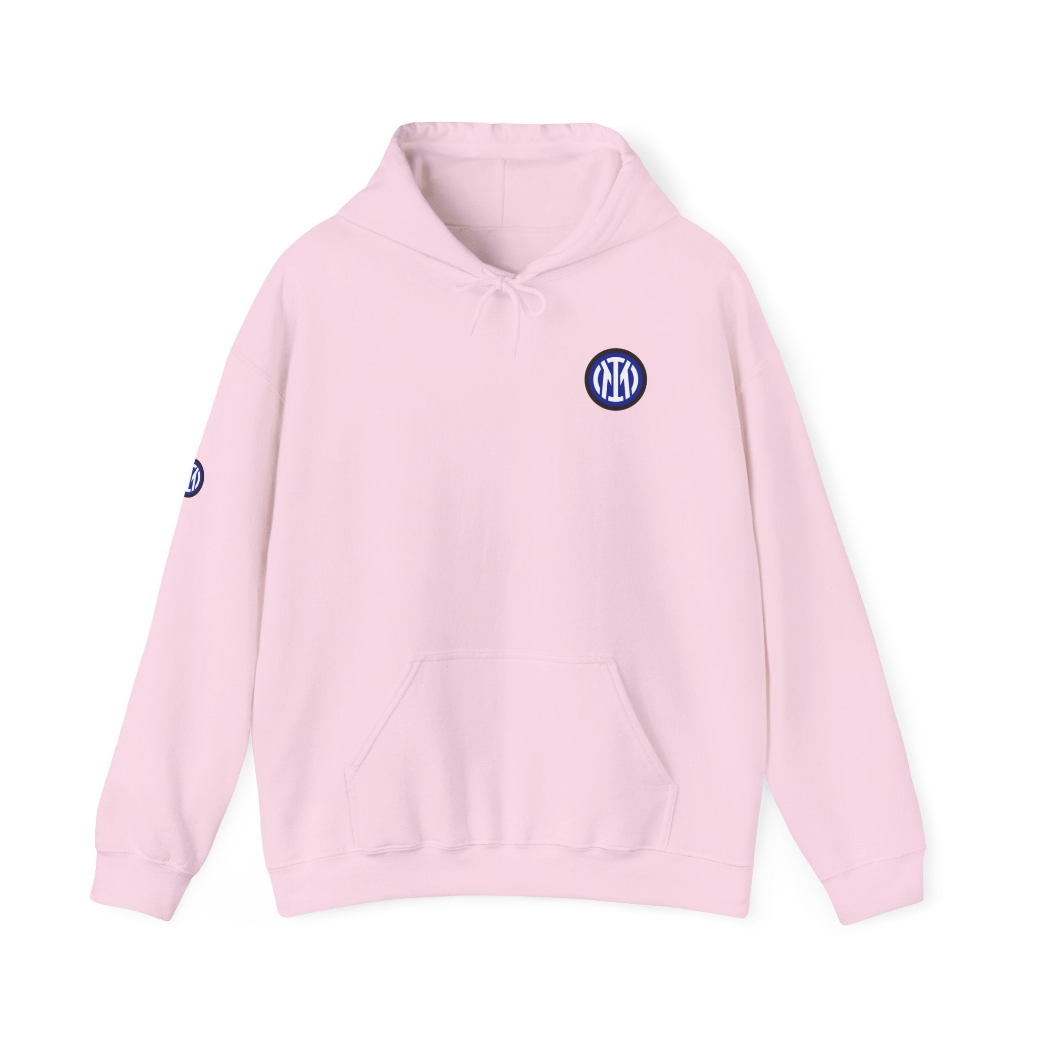 Inter Milan Logo Hoodie White Soccer Fan Pullover