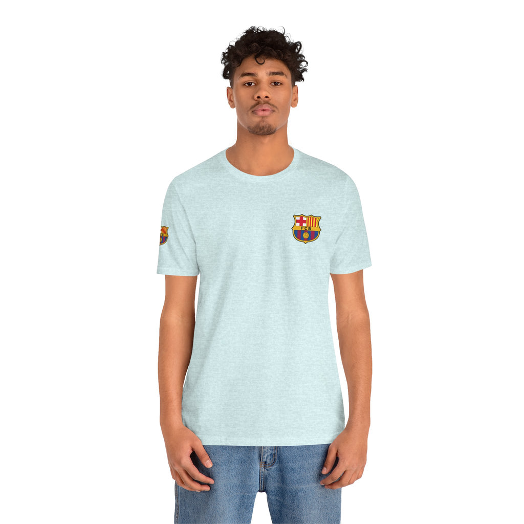 Barcelona Crest T‑Shirt  Minimal Football Fan Tee