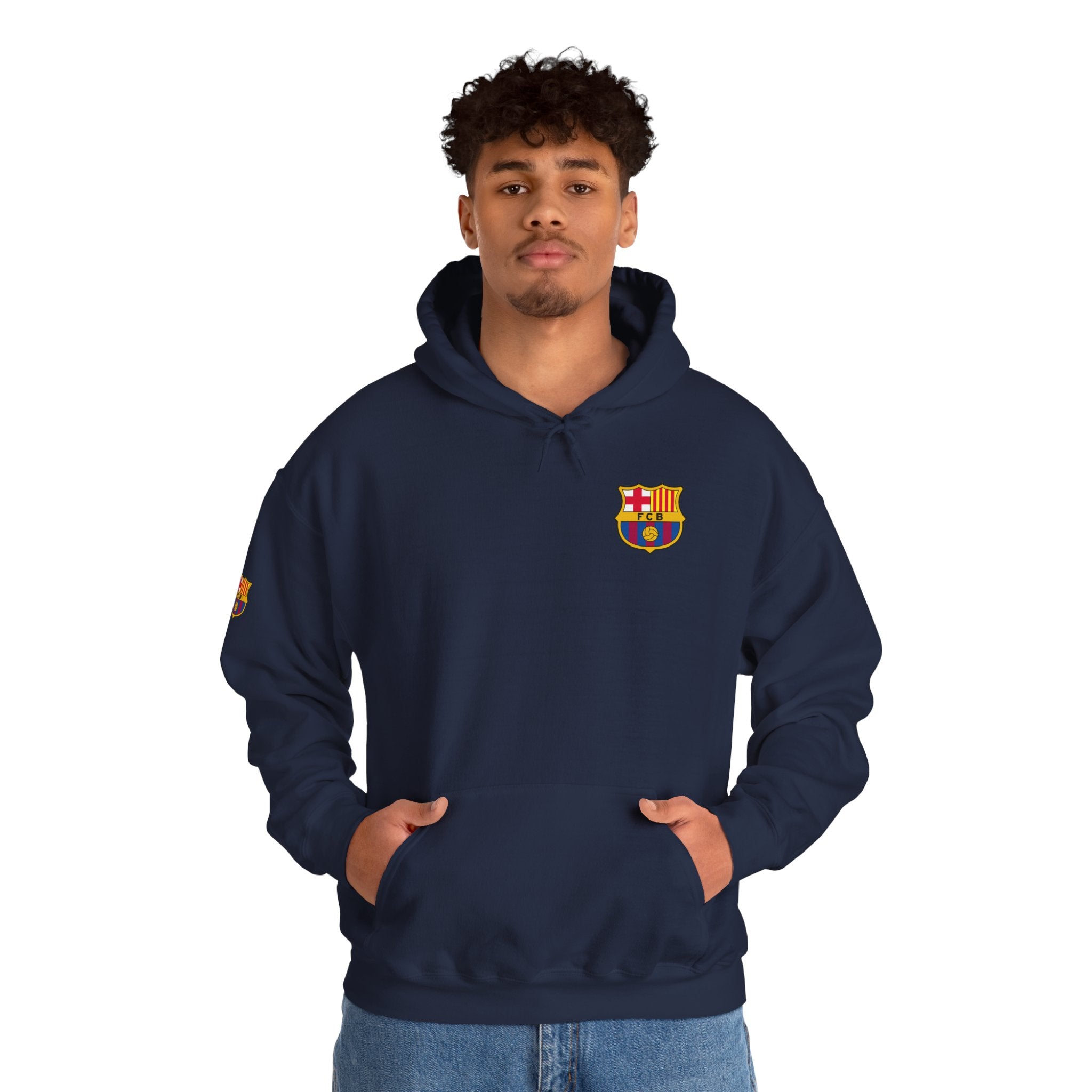 Hoodie  Barcelona Crest Hoodie with Small Badge