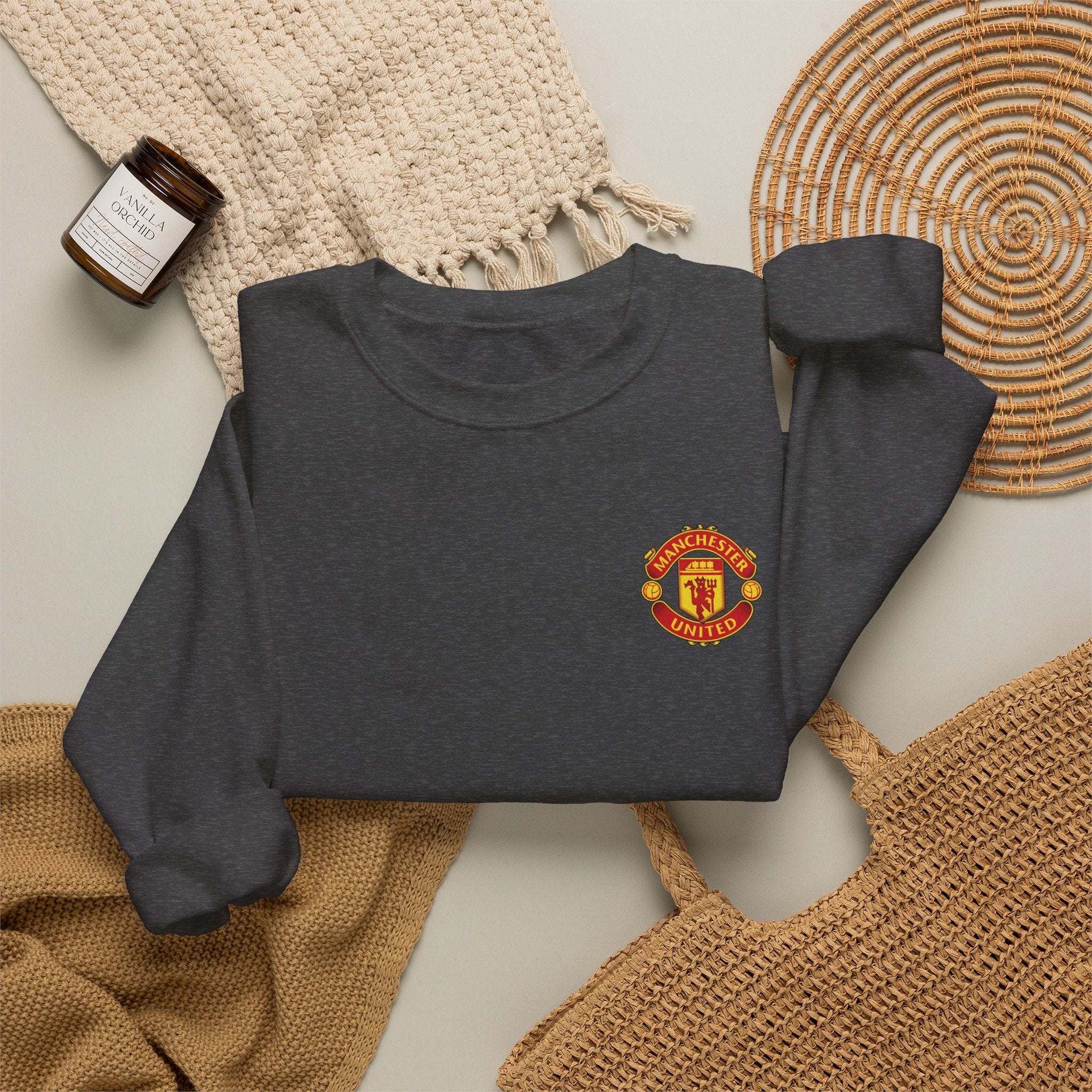 Crewneck Sweatshirt — Manchester United FC Logo Pullover