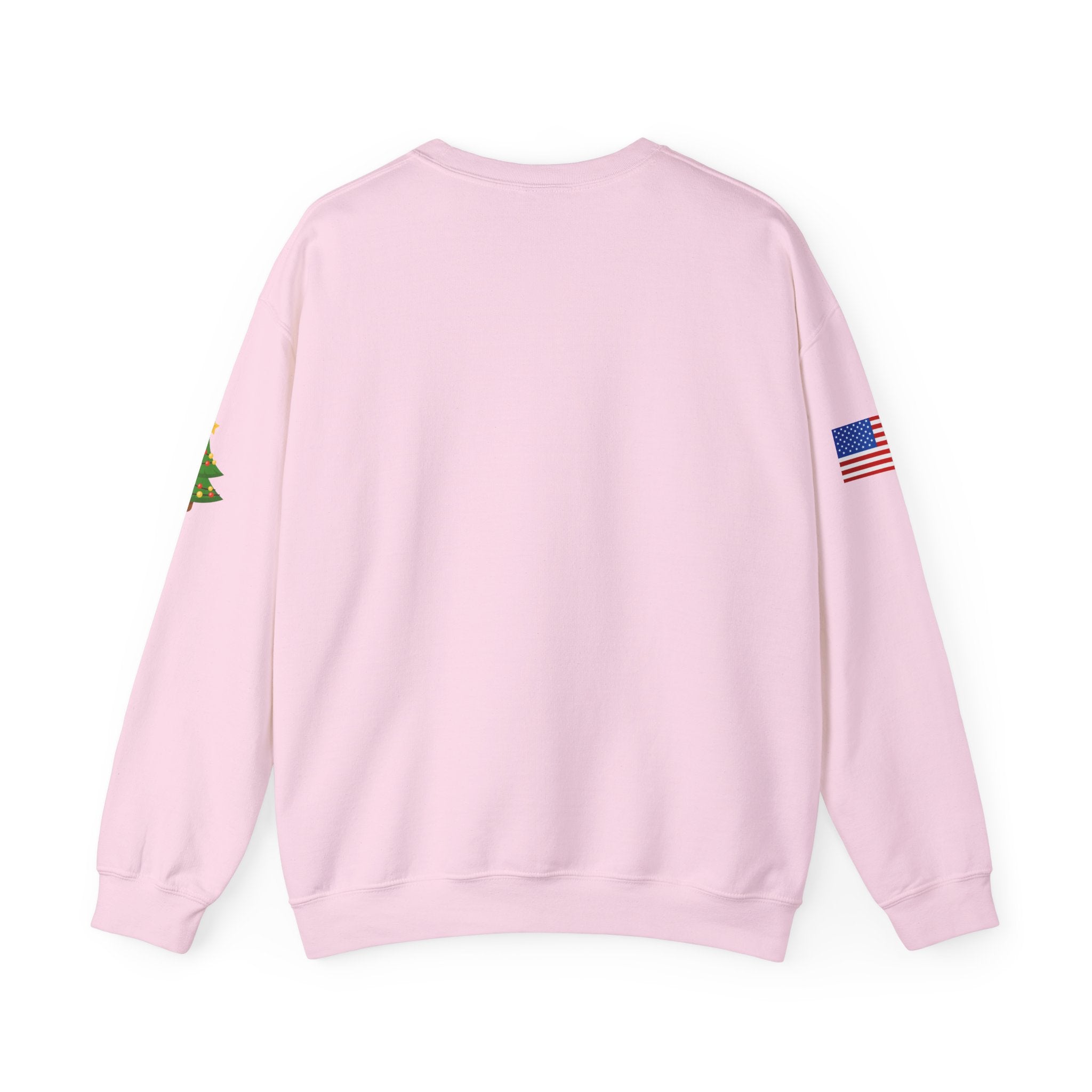 Merry Christmas Hanging Ornaments Sweatshirt Santa Reindeer Wreath Holiday