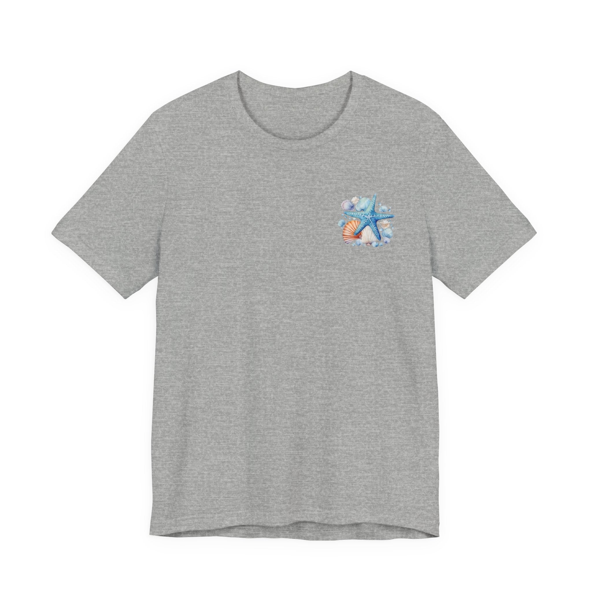 Sea Shells & Starfish T-Shirt  Coastal Beach Graphic Tee