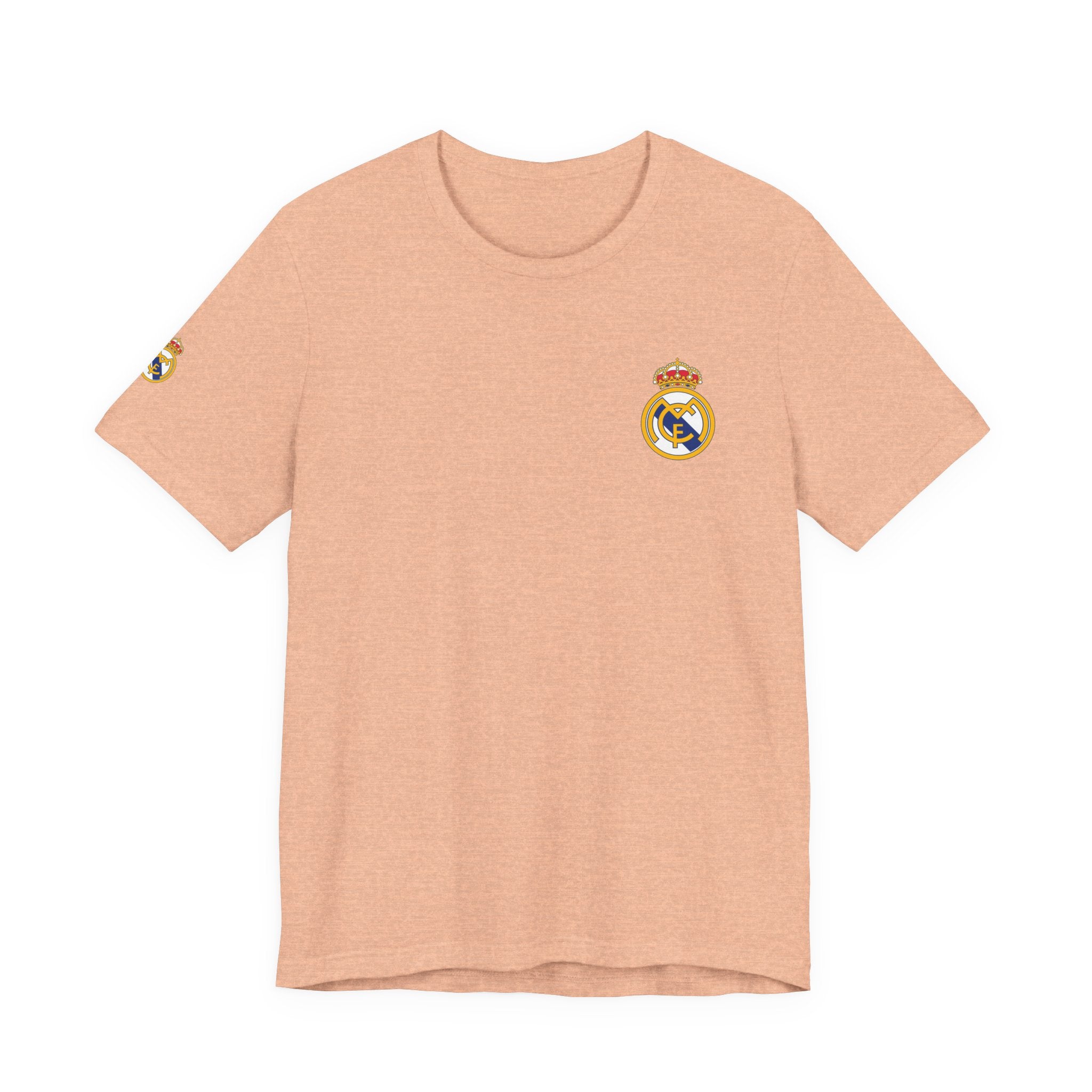 Real Madrid Crest Tee  White Short Sleeve Soccer Shirt