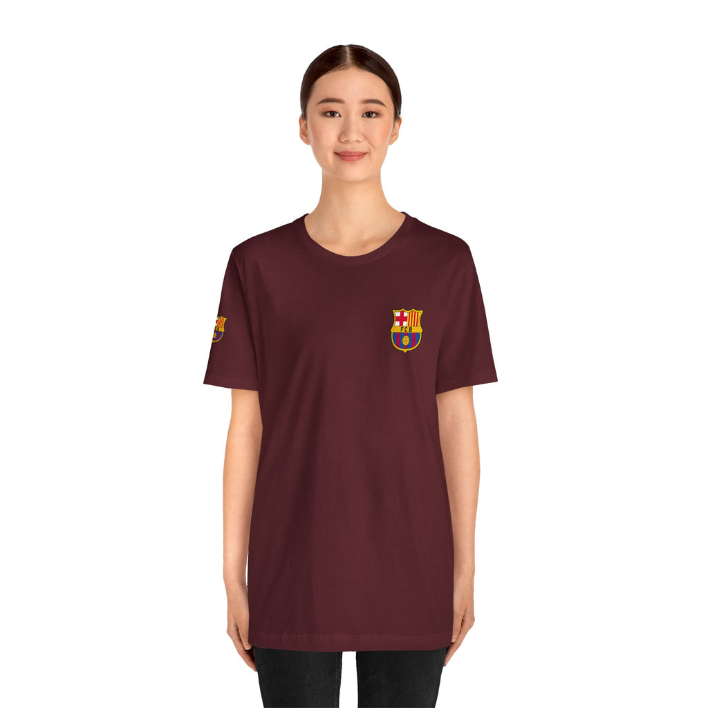 Barcelona Crest T‑Shirt  Minimal Football Fan Tee