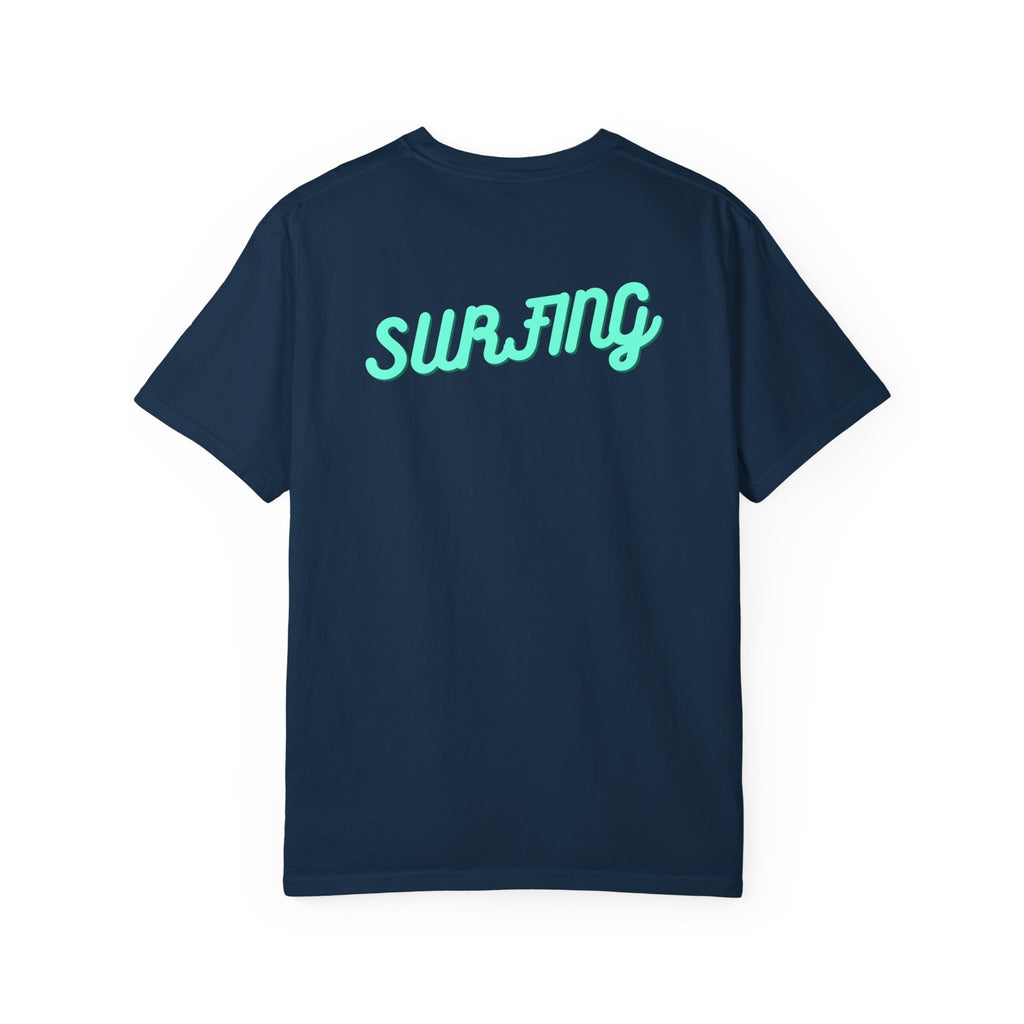 California Beach Surf T-Shirt  Retro Palm Trees & ‘SURFING’ Graphic