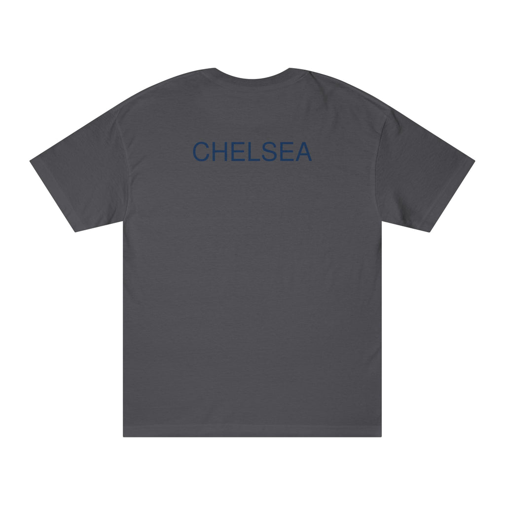 Chelsea Football Club Tee Minimal Crest Front & CHELSEA Back