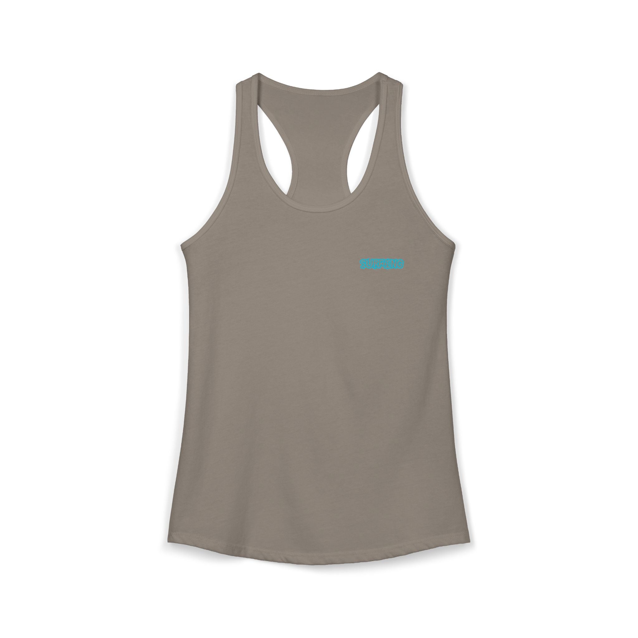 Women's Racerback Tank  Surfing Athlete Graphic