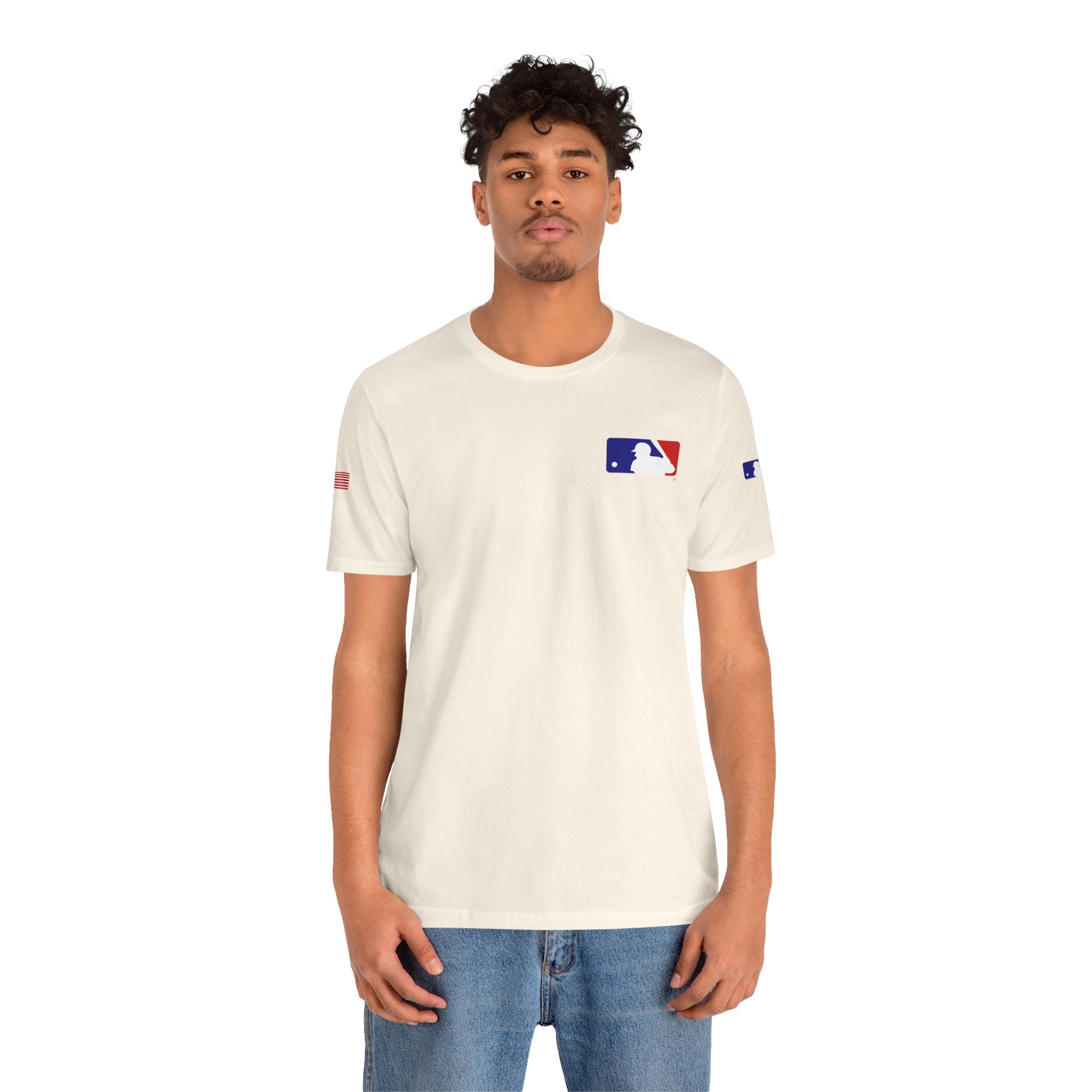 Baseball Logo T-Shirt  Minimal Chest Patch Tee
