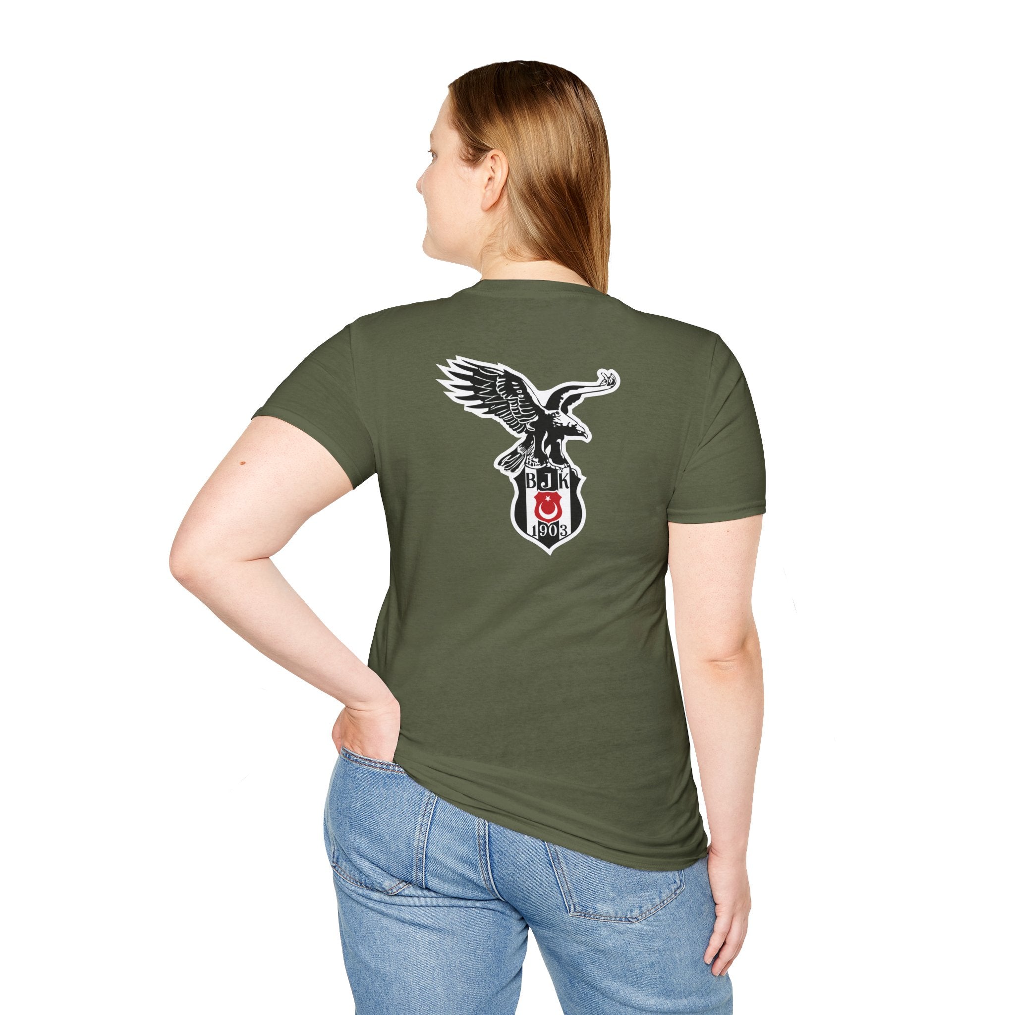 Besiktas Eagle T-Shirt  Football Club Crest Tee soccer jersey