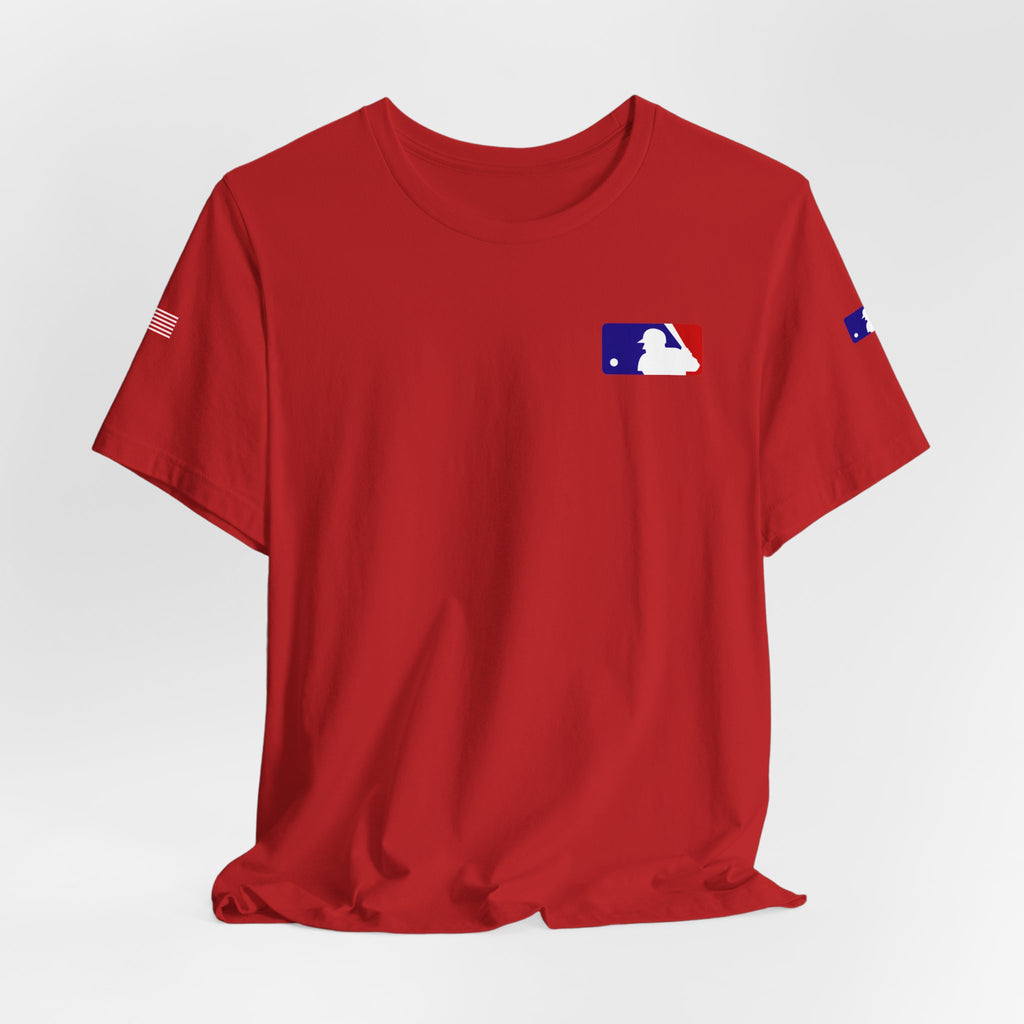 Baseball Logo T-Shirt  Minimal Chest Patch Tee