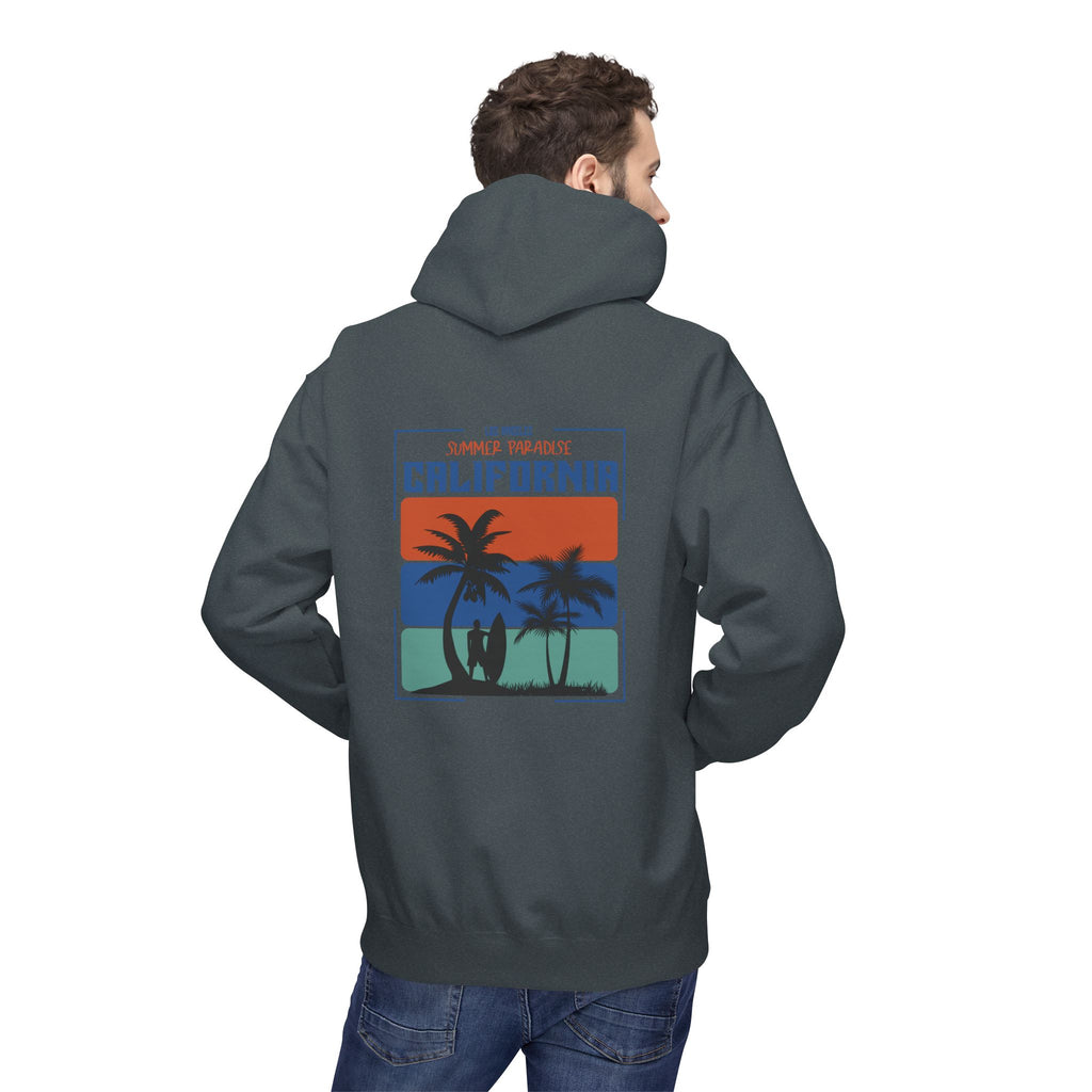 California Sunset Surf Hoodie  Summer Vacation Beach Pullover