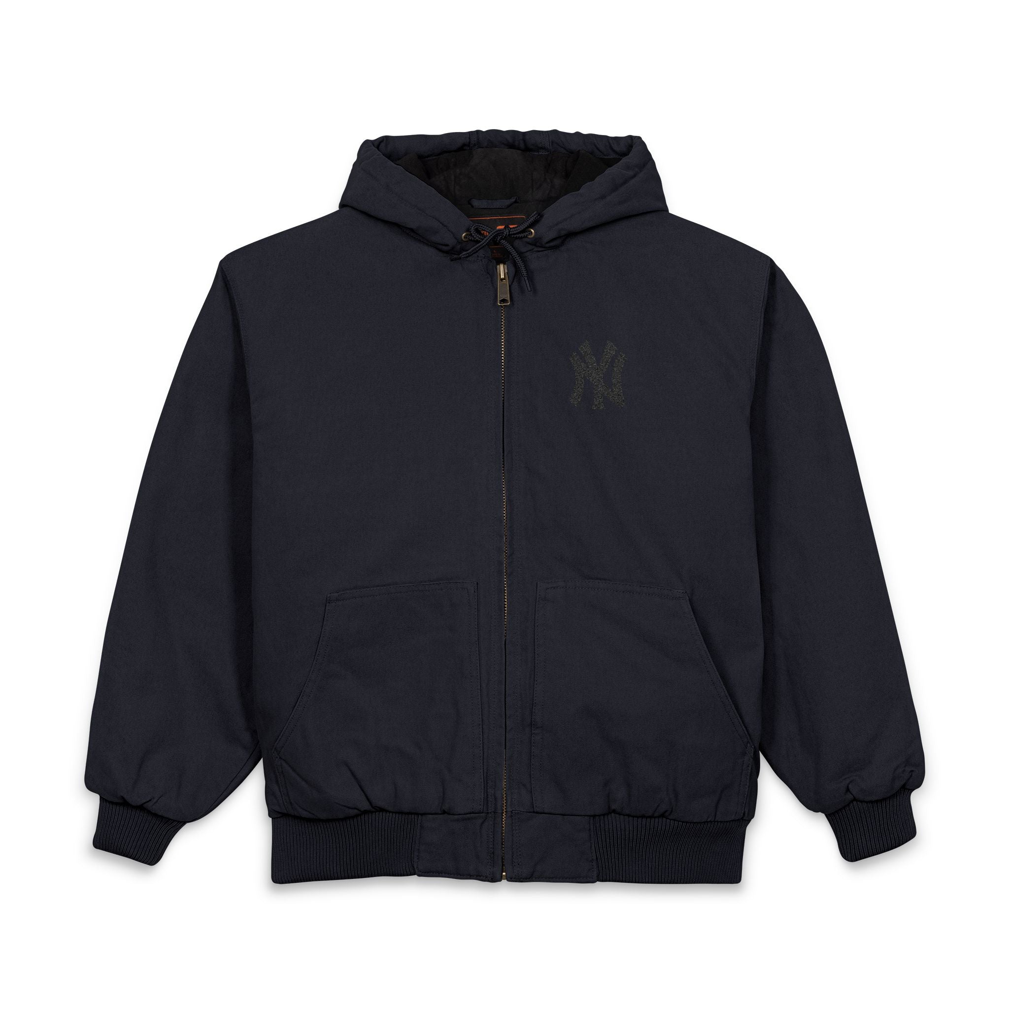 Embroidered Hooded Work Jacket Heavy Duck Cloth Hooded Jacket