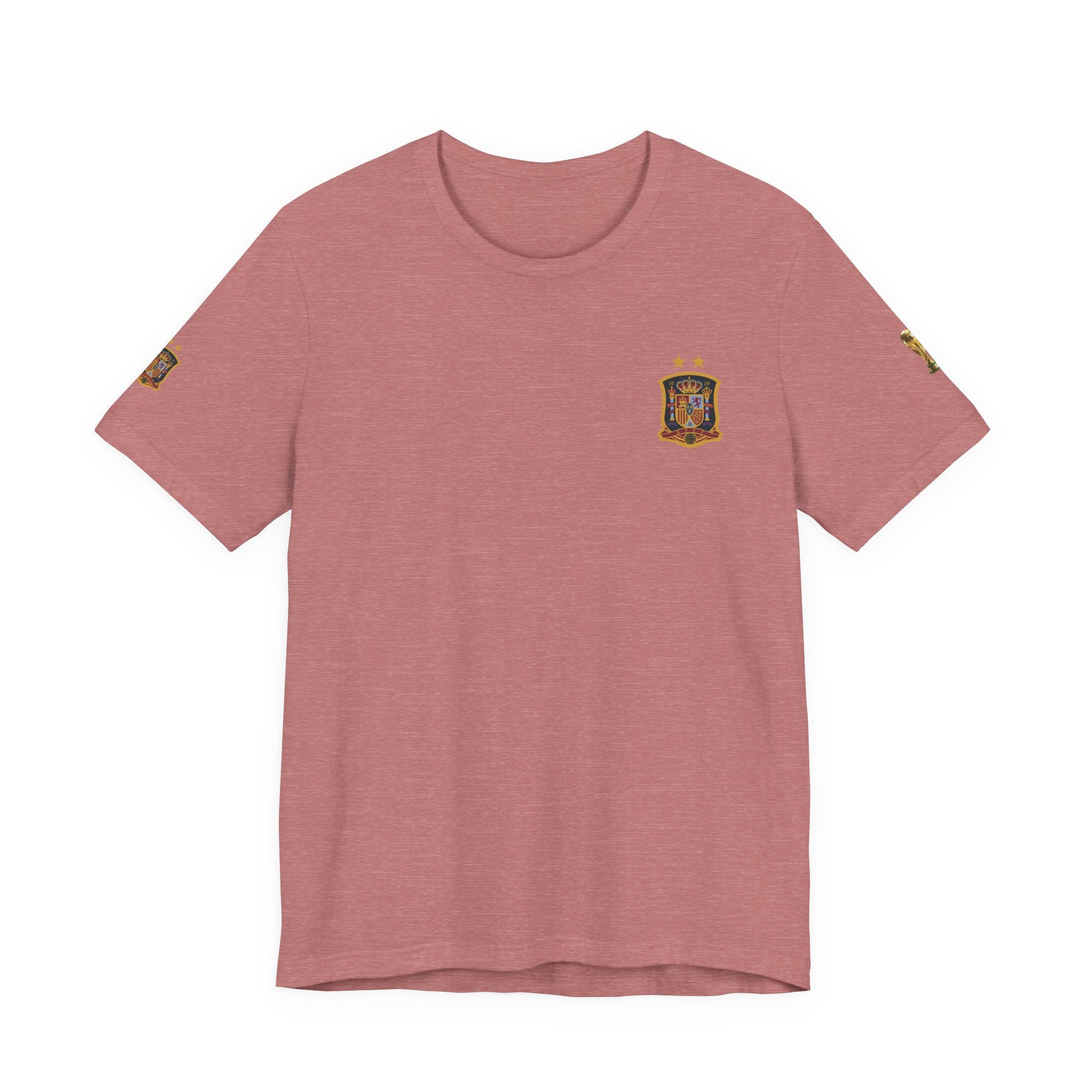 World Cup Trophy Soccer Tee  Spain Crest Short Sleeve