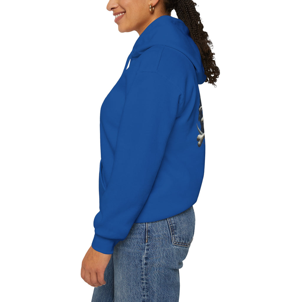 Pirate Skull Anchor Hoodie  Nautical Skull & Crossbones Pullover