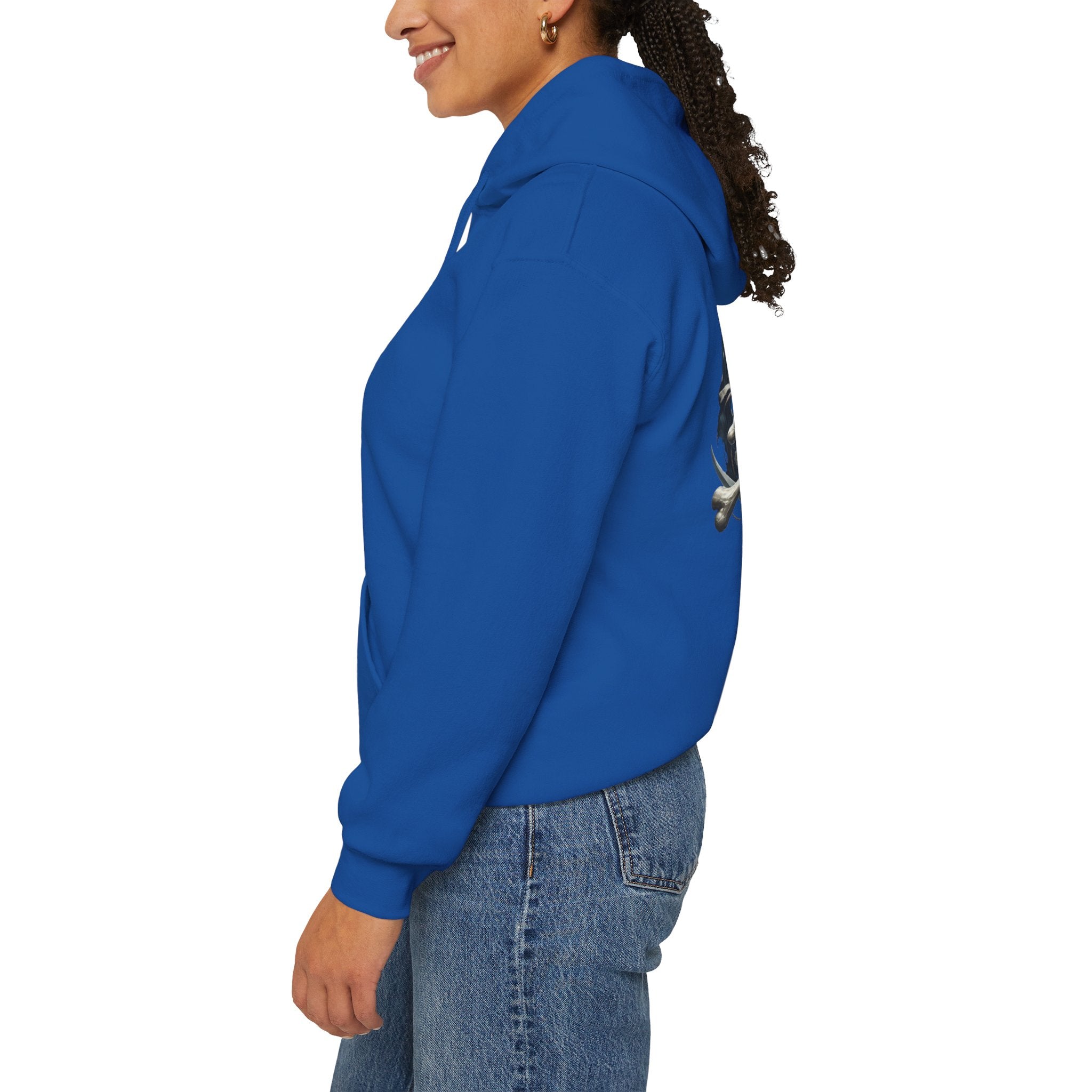 Pirate Skull Anchor Hoodie  Nautical Skull & Crossbones Pullover