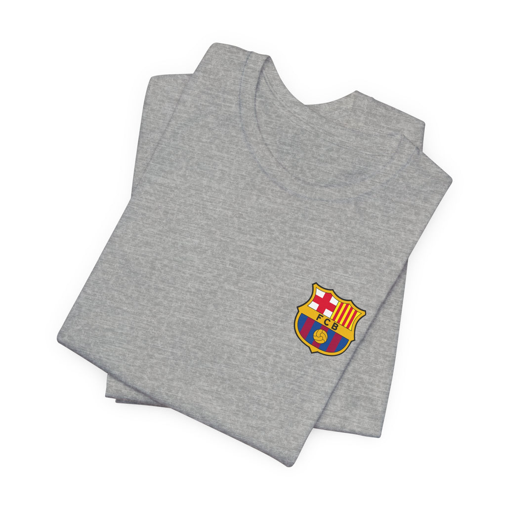 Barcelona Crest T‑Shirt  Minimal Football Fan Tee