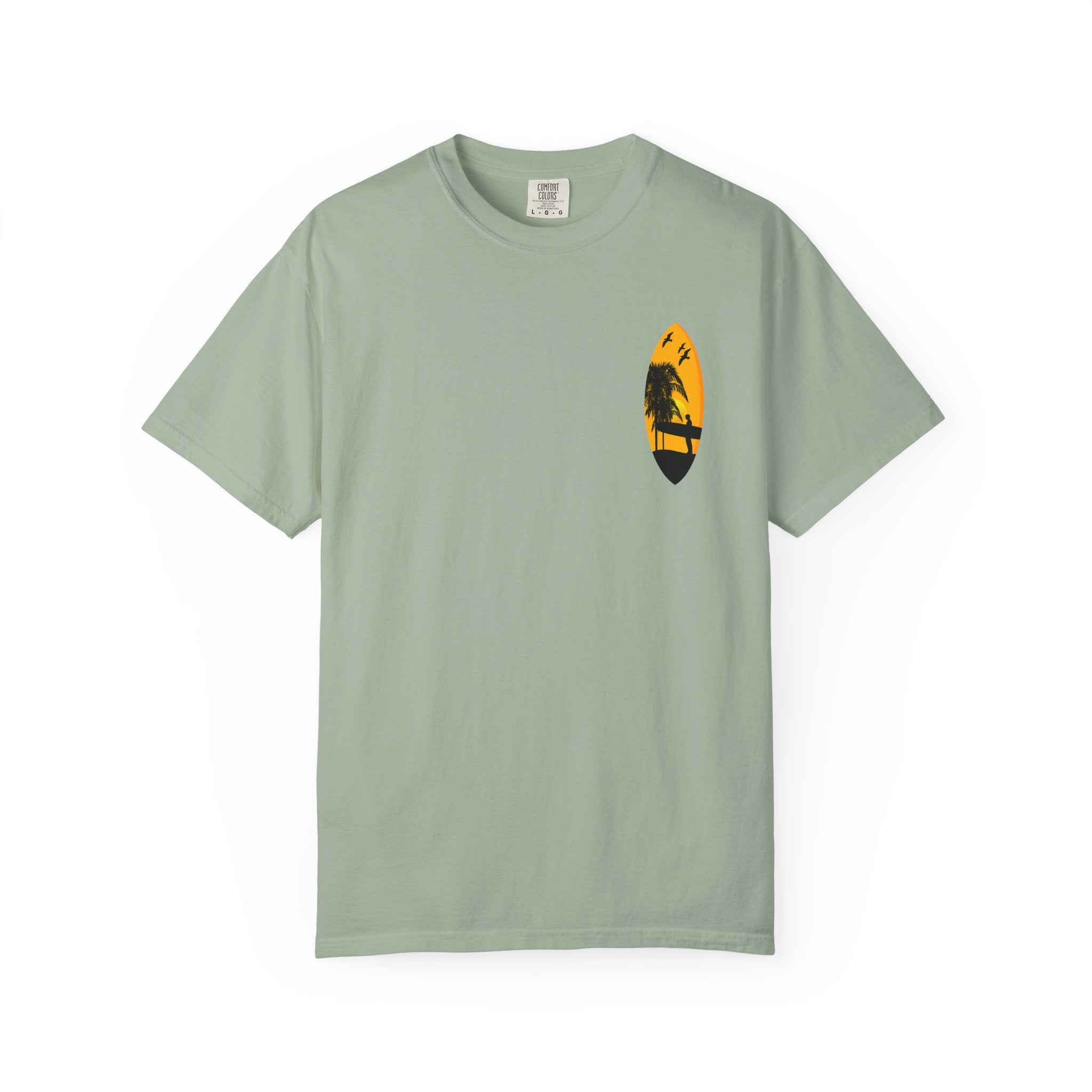 Venice Beach Sunset T-Shirt  Palm Trees & Surf Retro Graphic