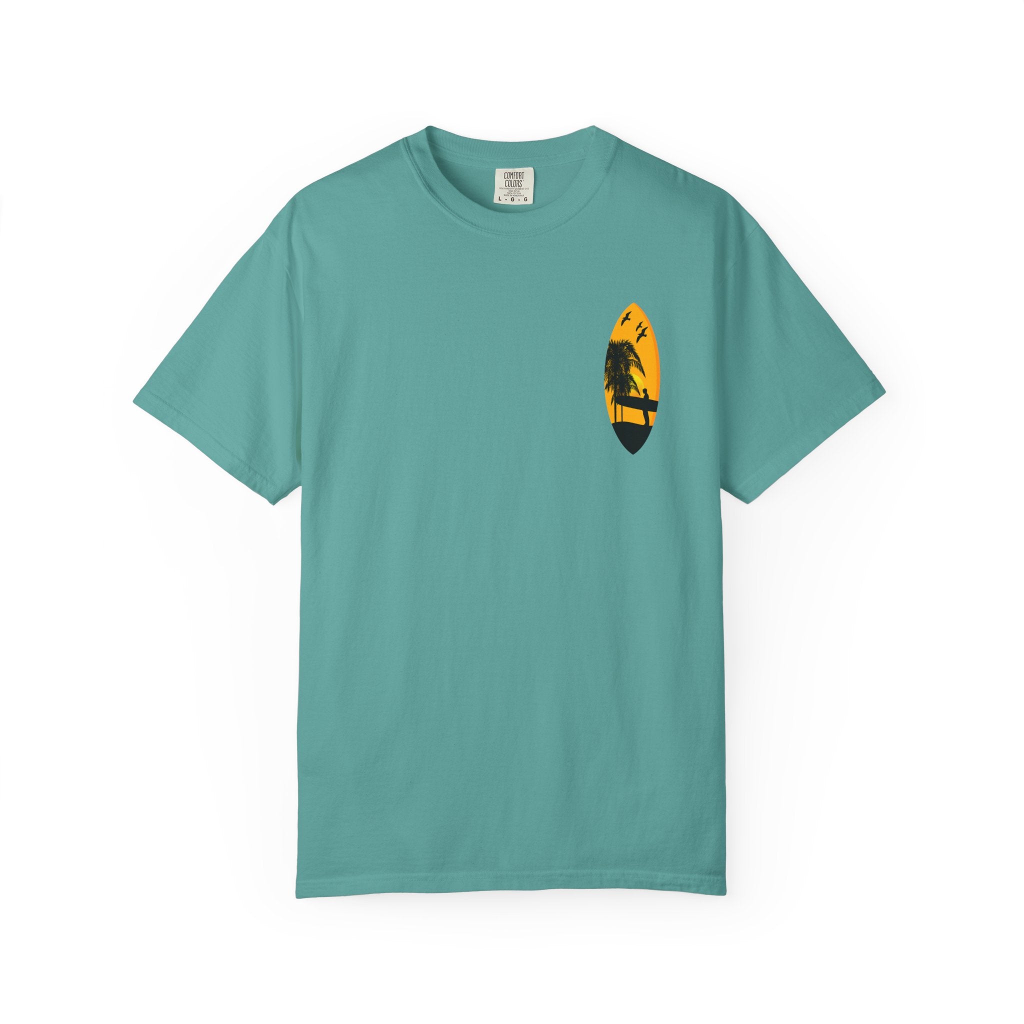 Venice Beach Sunset T-Shirt  Palm Trees & Surf Retro Graphic