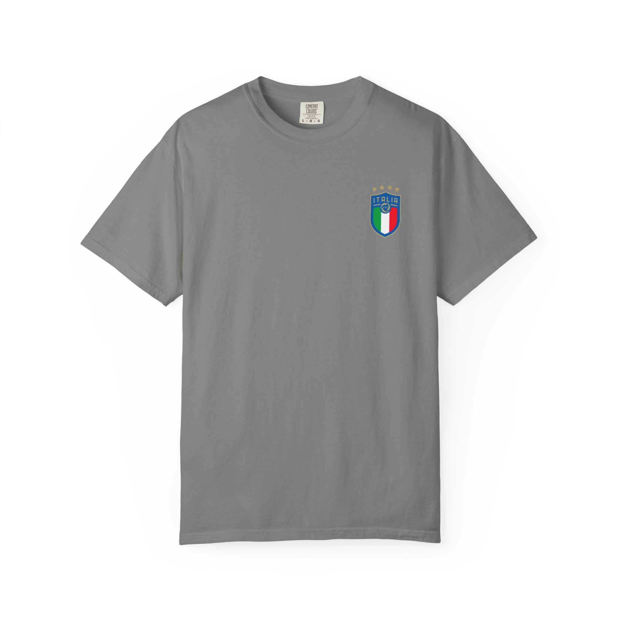 Italia Crest T-Shirt  Italian Flag Logo Tee