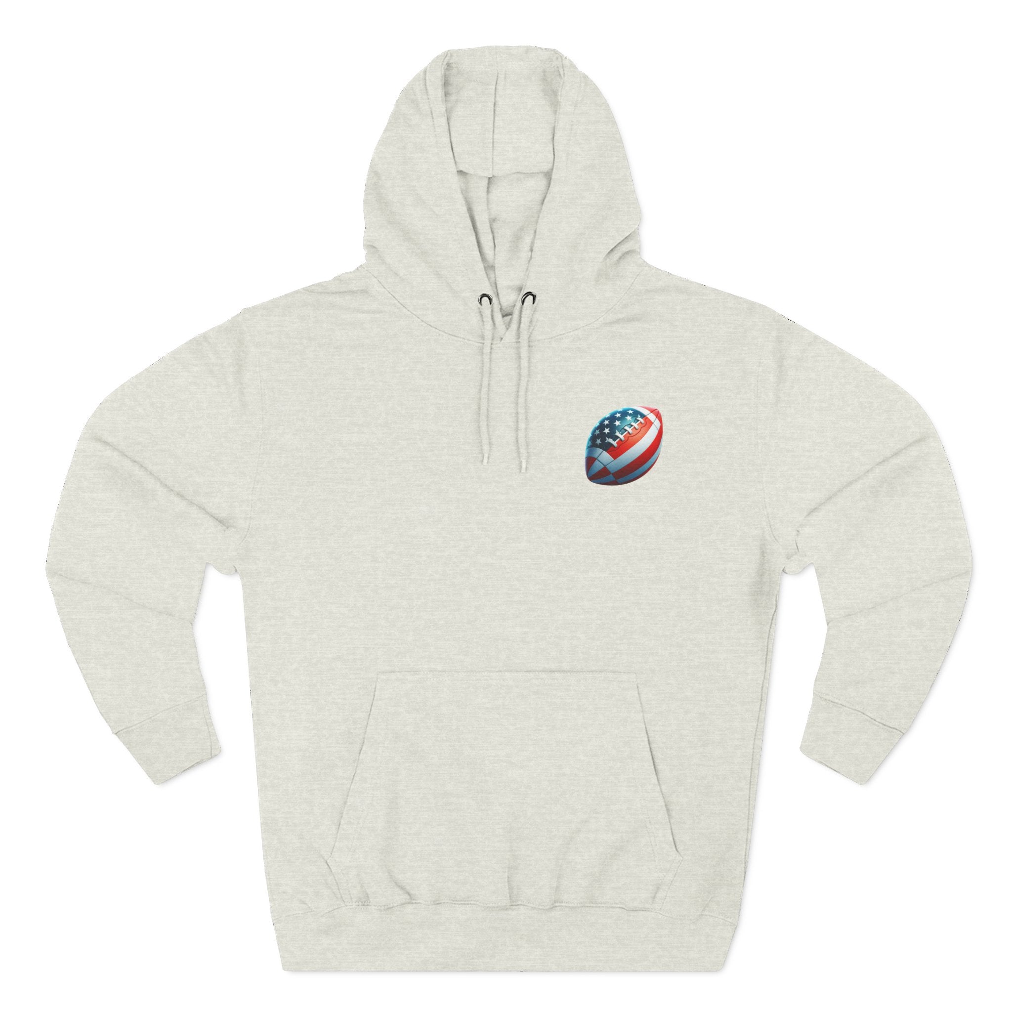 Football Helmet Skull Hoodie — Graphic Fleece Pullover for Fans