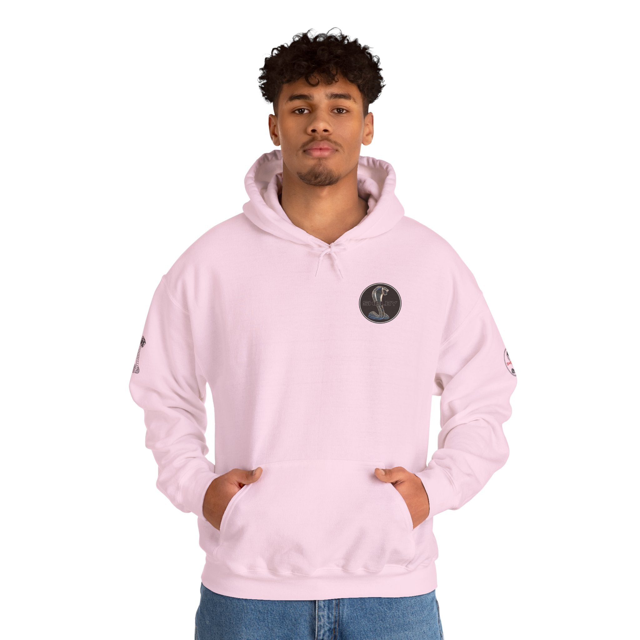 Classic Mustang Hoodie  Vintage Blue Pony Car Pullover