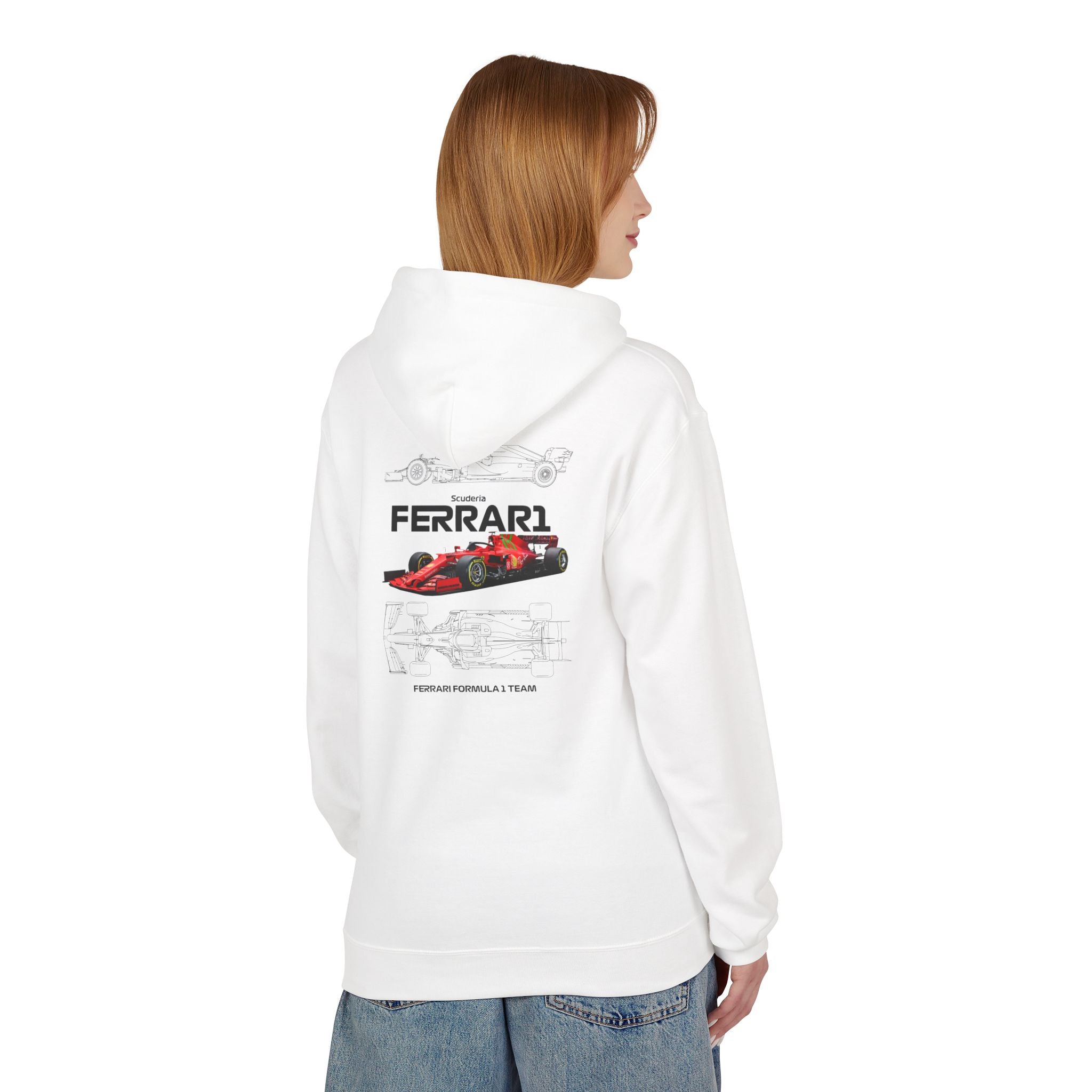 Vintage Ferrari F1 Racing Car Hoodie | Prancing Horse Crest