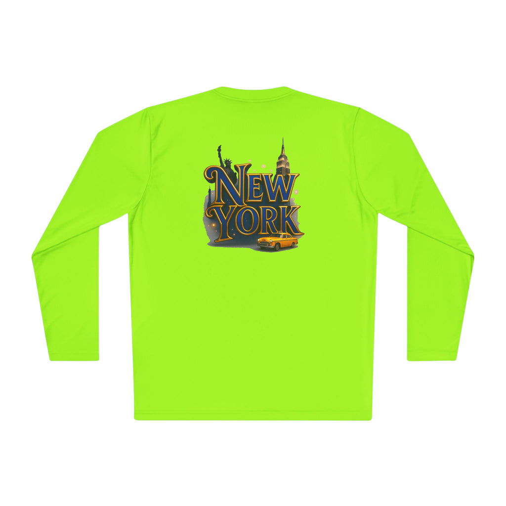 New York Skyline graphic Long Sleeve Tee | NY lettering