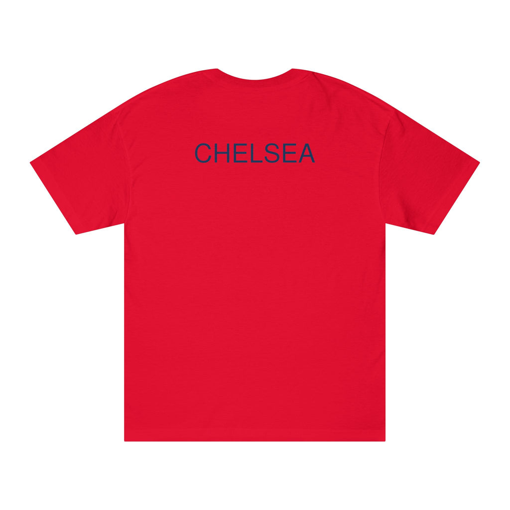 Chelsea Football Club Tee Minimal Crest Front & CHELSEA Back