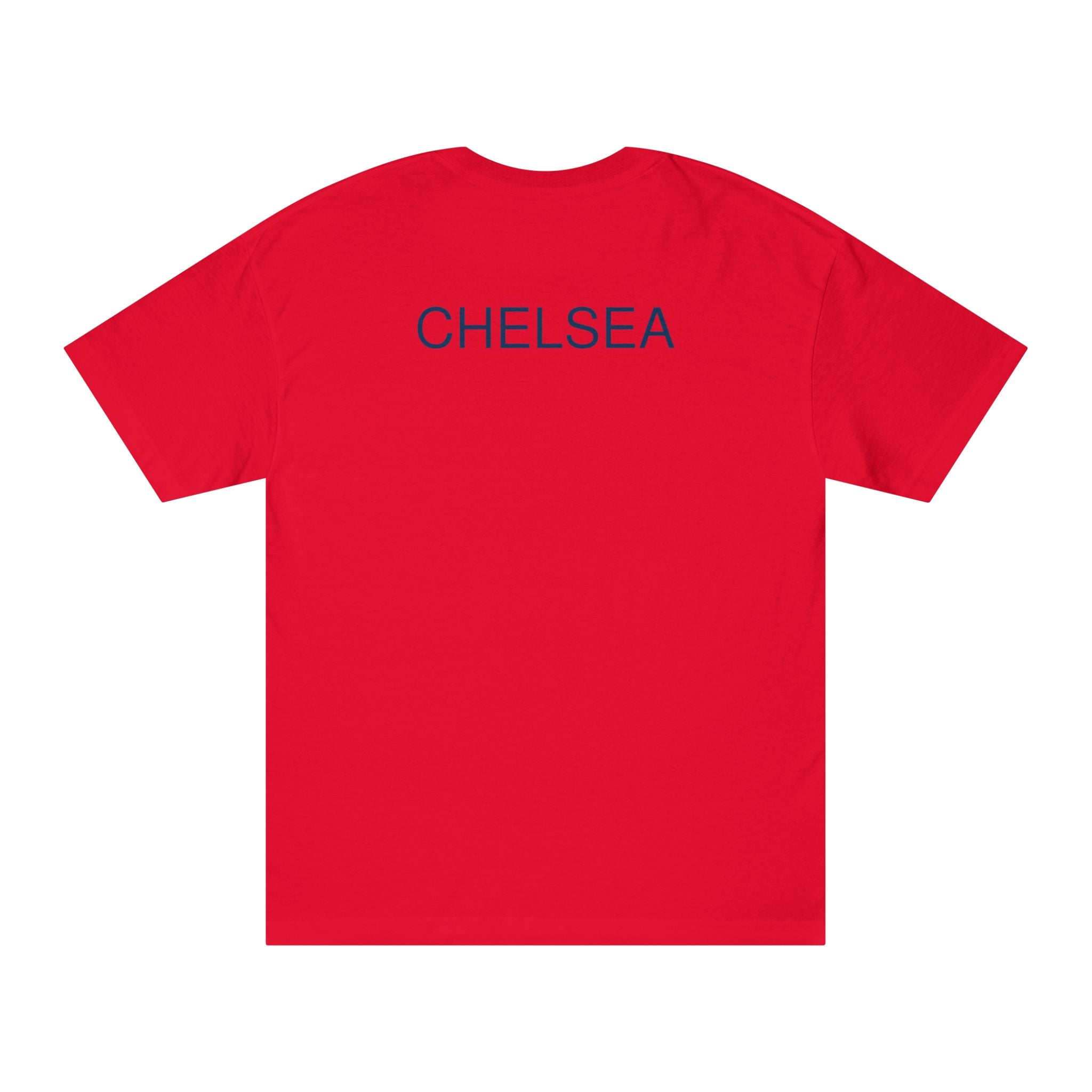 Chelsea Football Club Tee Minimal Crest Front & CHELSEA Back