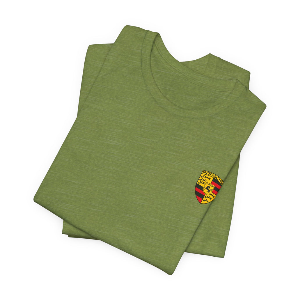Porsche Crest Tee — Classic Logo Short Sleeve Shirt