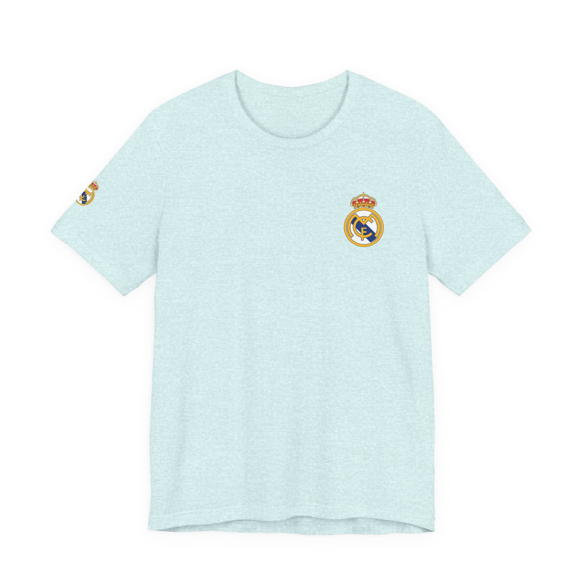 Real Madrid Crest Tee  White Short Sleeve Soccer Shirt