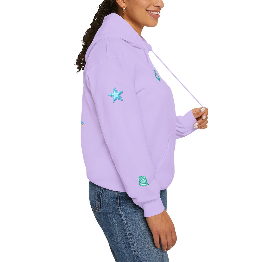 California Palm Tree Hoodie | Beach Island Graphic, Sleeve Icons