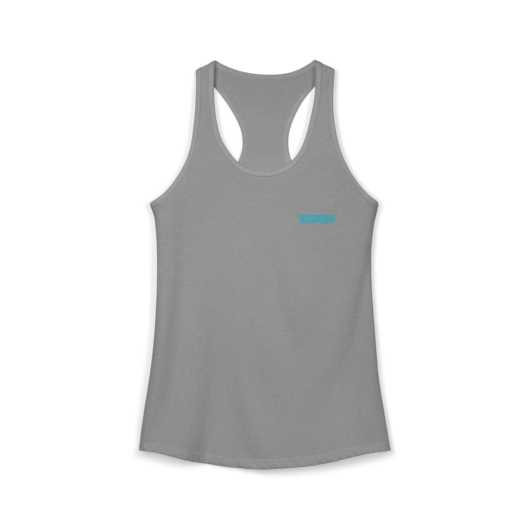 Women's Racerback Tank  Surfing Athlete Graphic