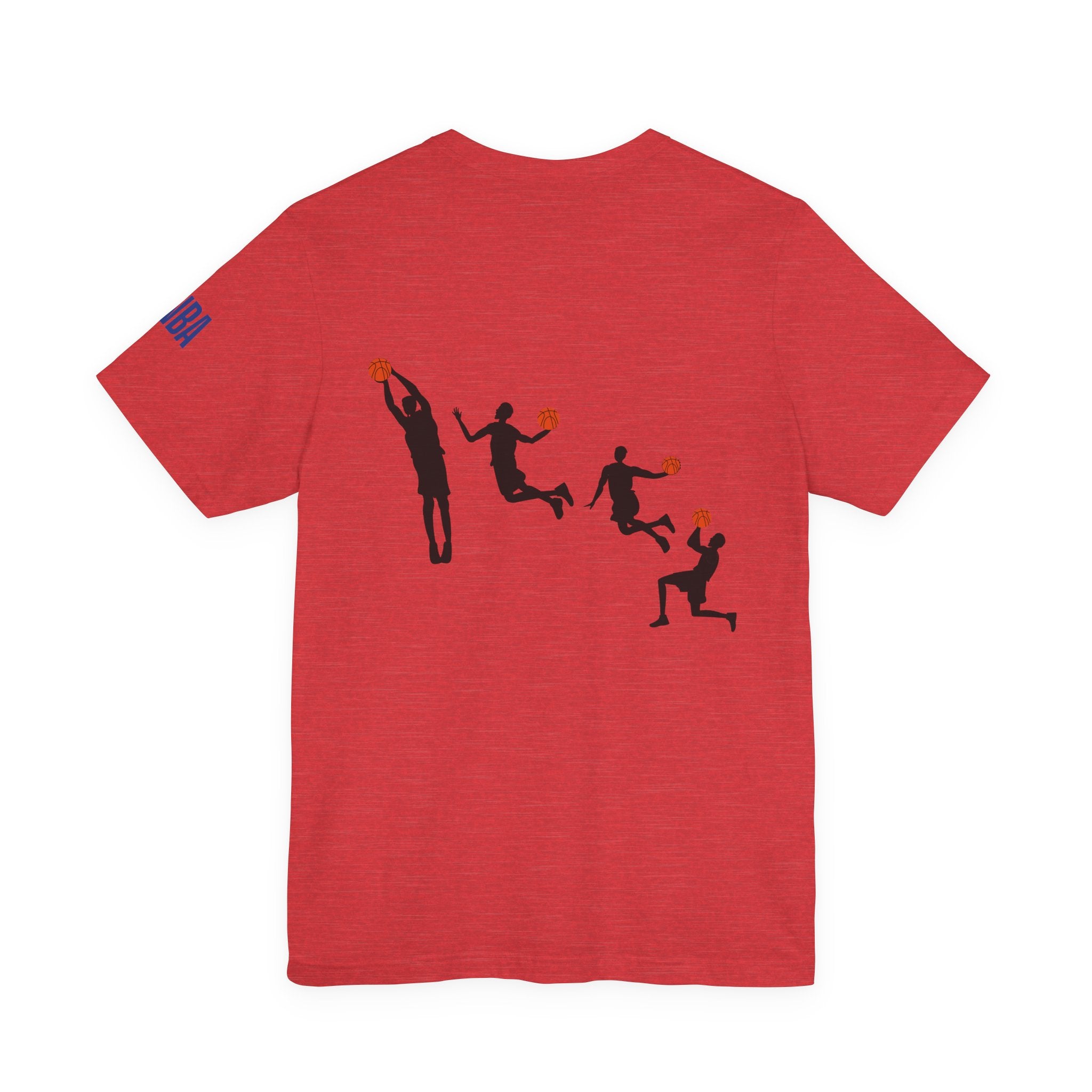 Basketball Silhouette Tee Hoop and Dunk Action