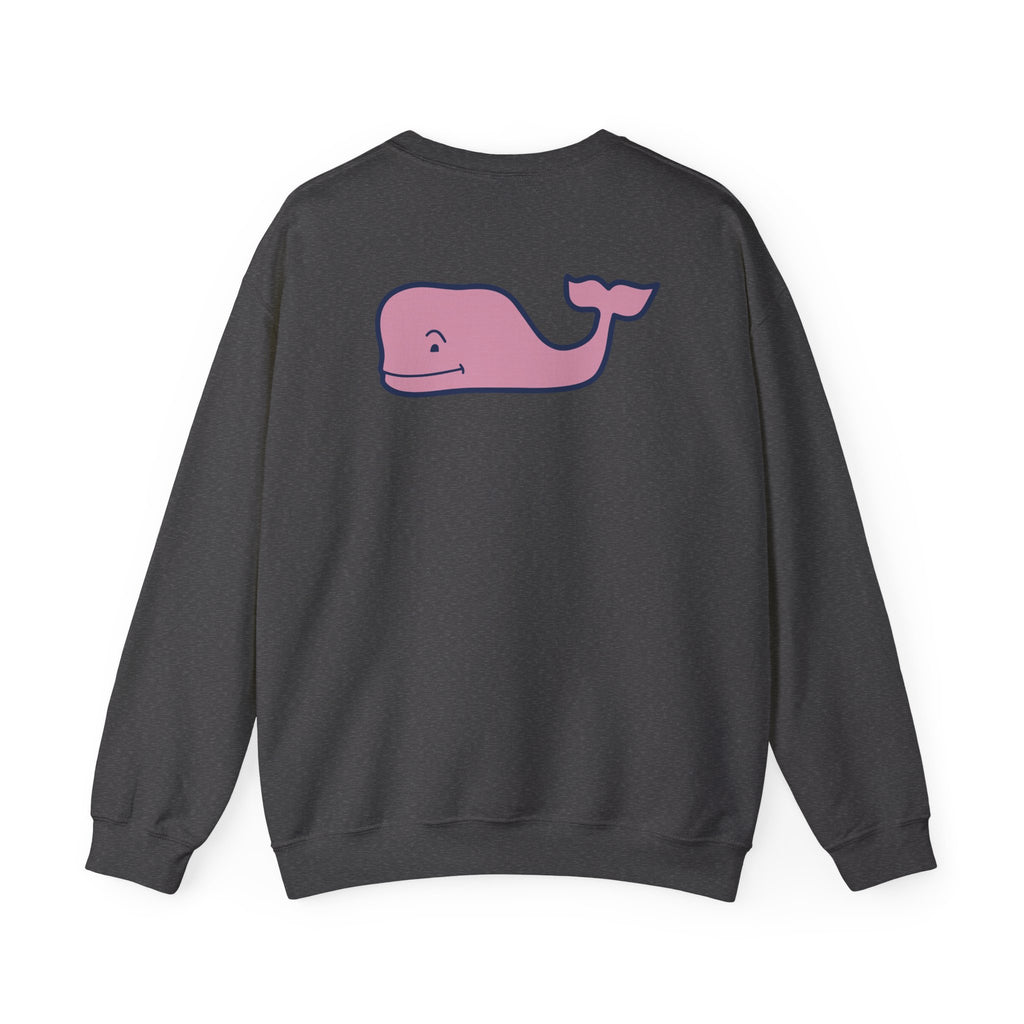Pink Whale Logo Sweatshirt | Vineyard Vines Style Crewneck