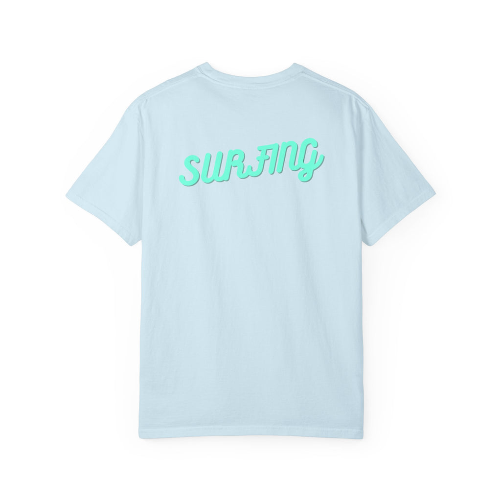 California Beach Surf T-Shirt  Retro Palm Trees & ‘SURFING’ Graphic