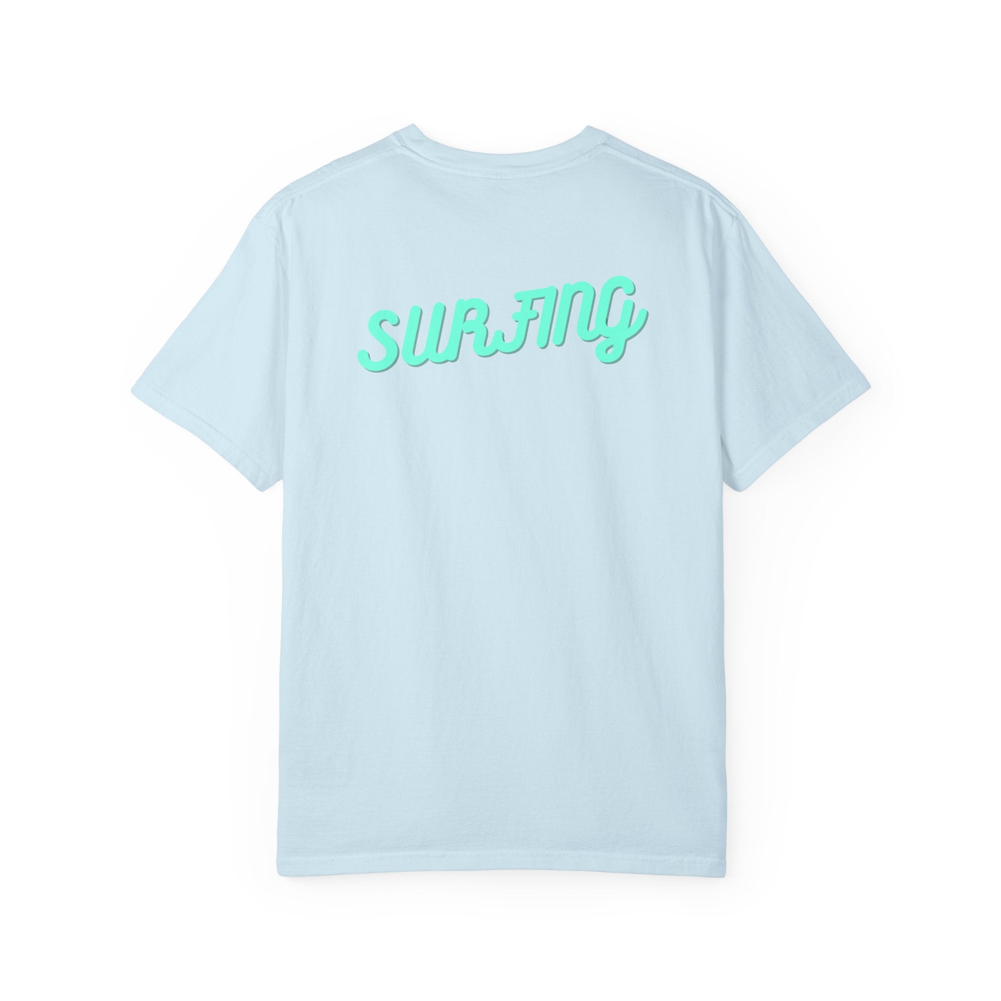California Beach Surf T-Shirt  Retro Palm Trees & ‘SURFING’ Graphic