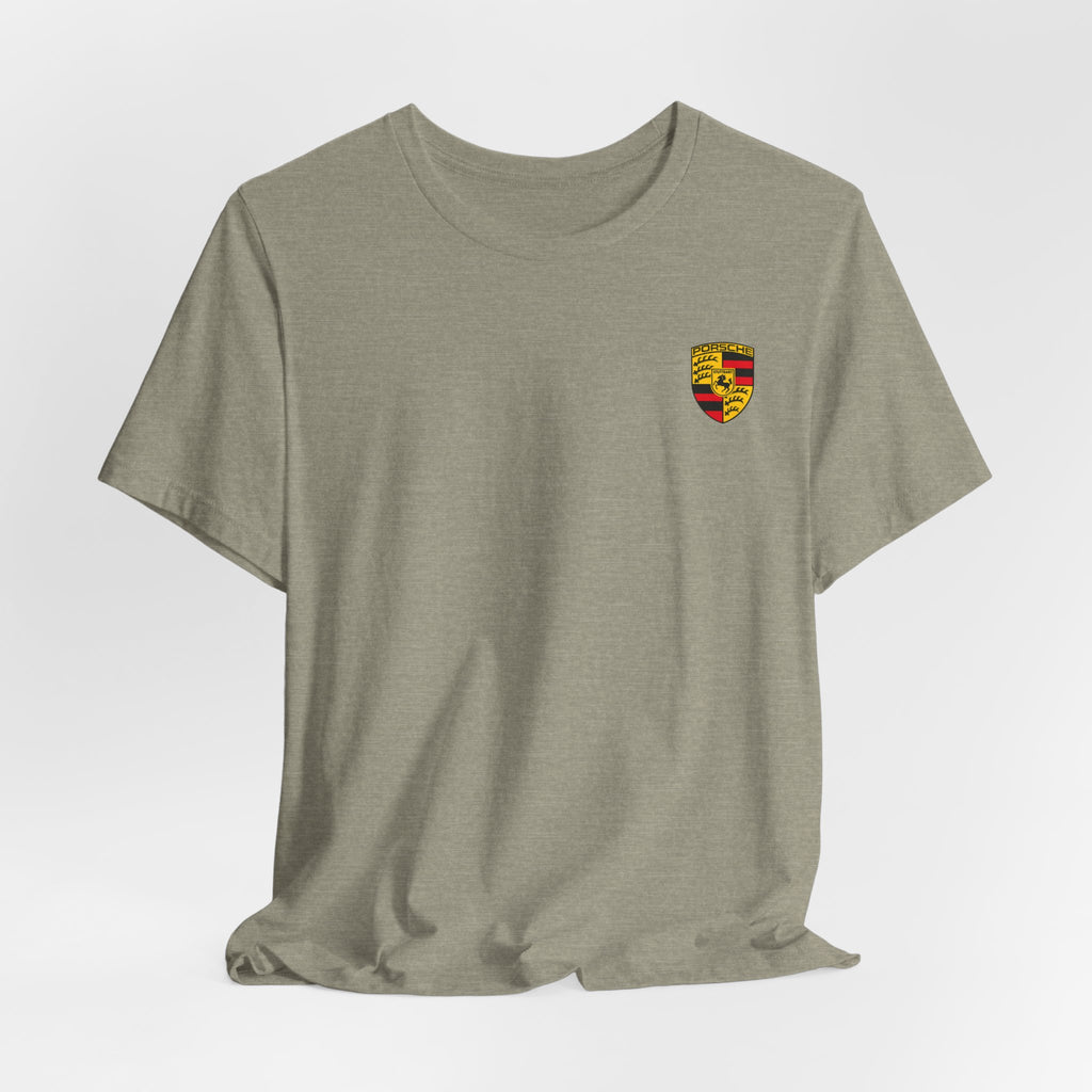 Porsche Crest Tee — Classic Logo Short Sleeve Shirt