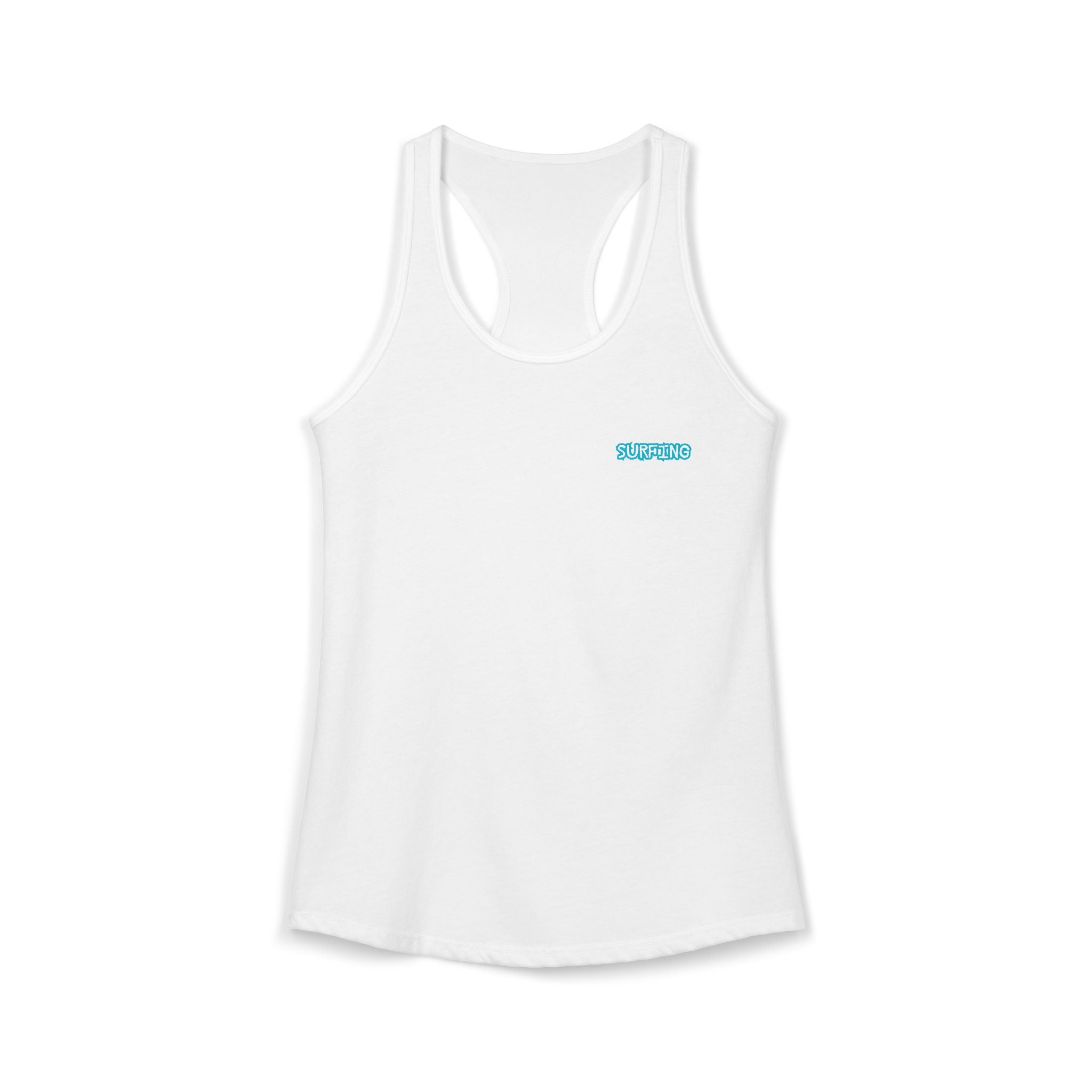 Women's Racerback Tank  Surfing Athlete Graphic