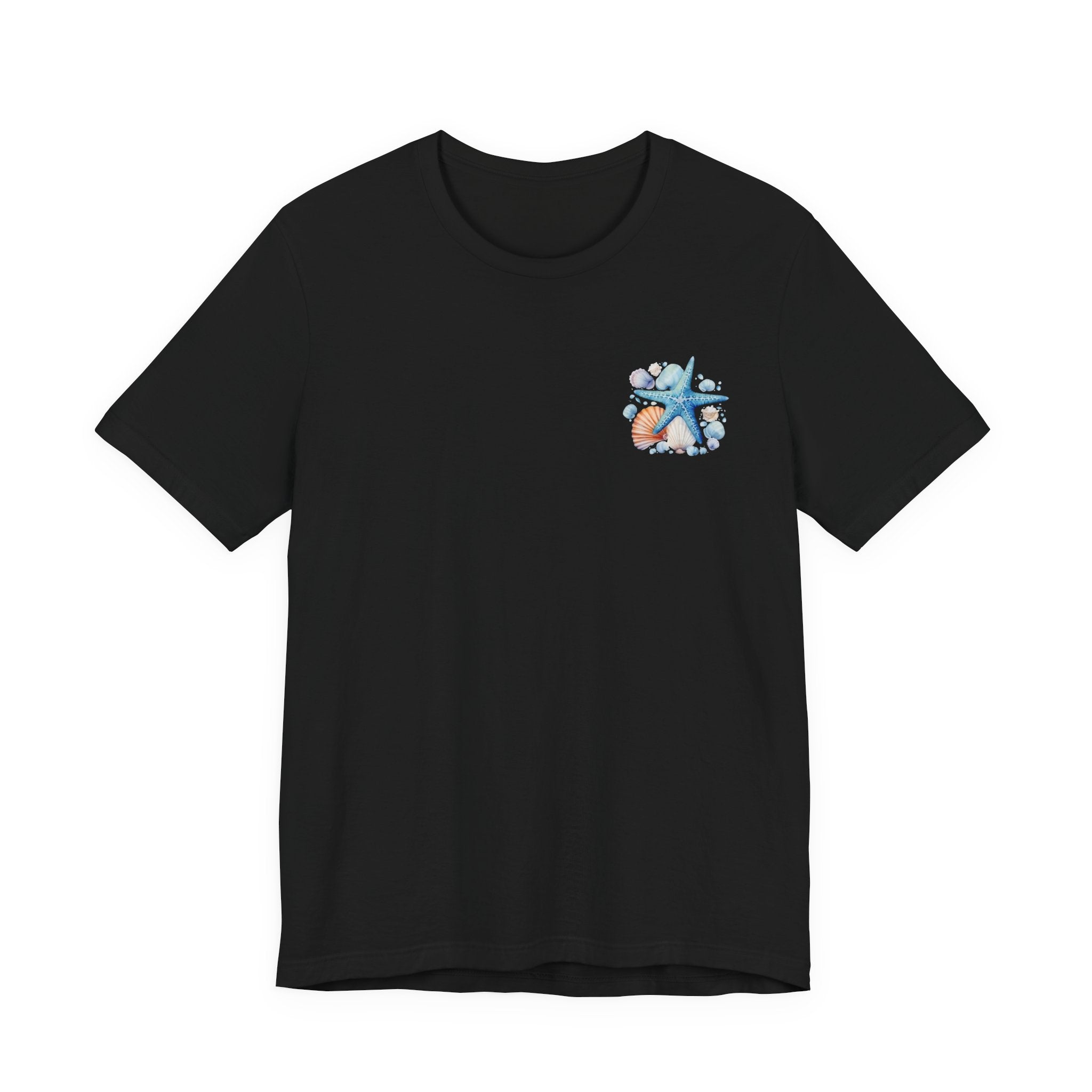 Sea Shells & Starfish T-Shirt  Coastal Beach Graphic Tee